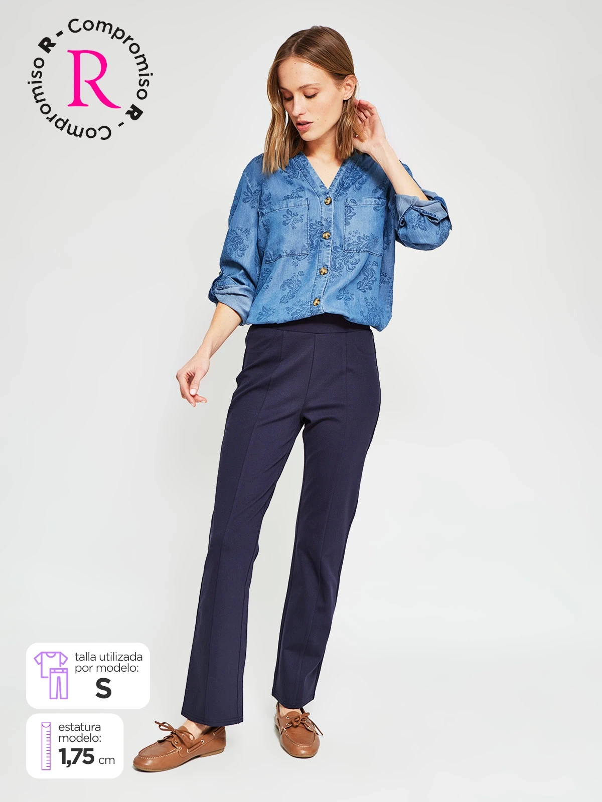 PANTALÓN MUJER AZIZ TIPO CALZA - 1