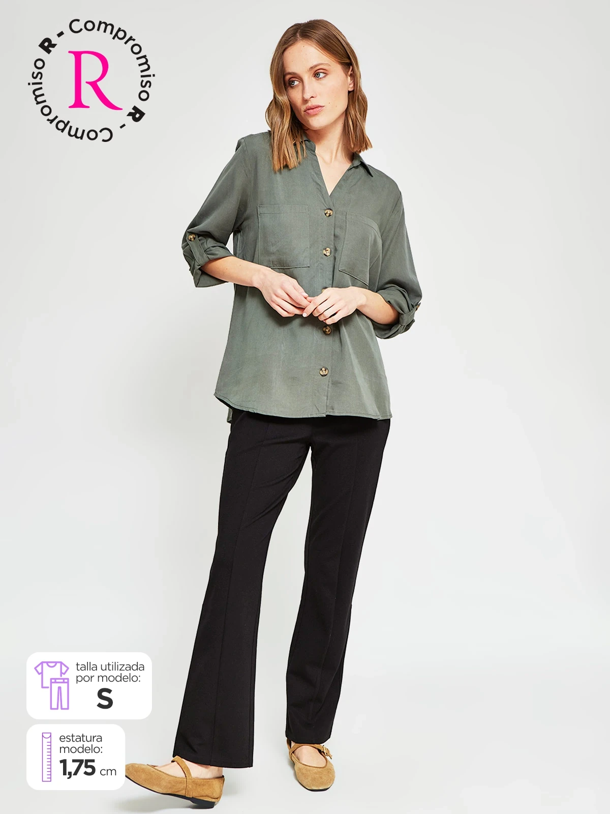 PANTALÓN MUJER AZIZ TIPO CALZA - 1