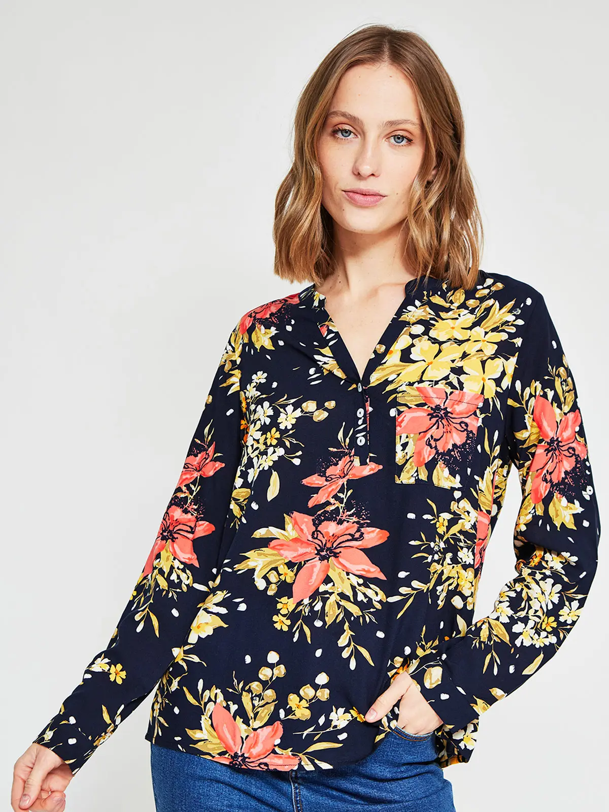 BLUSA MANGA LARGA MUJER AZIZ MAO - 2