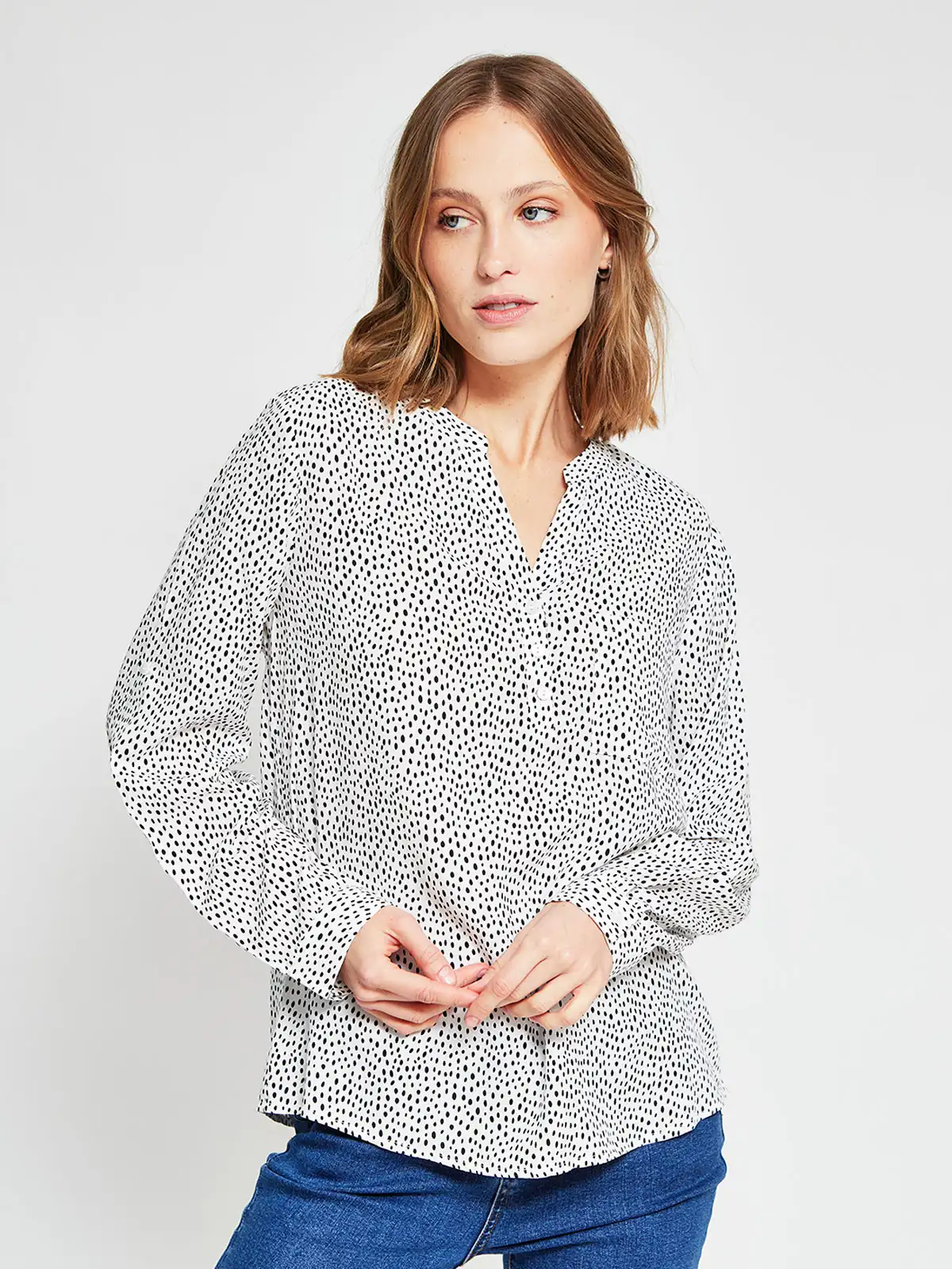 BLUSA MANGA LARGA MUJER AZIZ MAO - 2