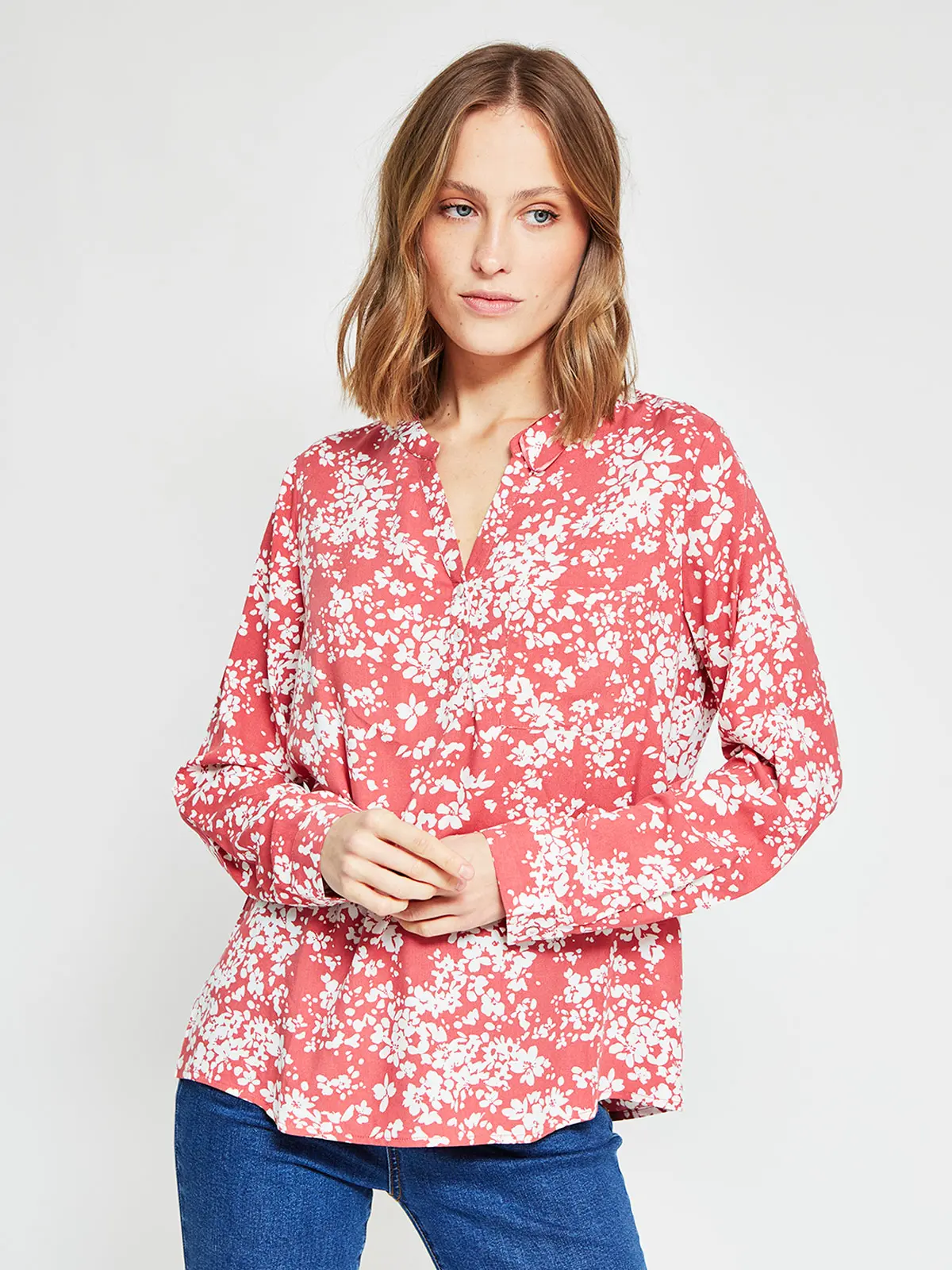 BLUSA MANGA LARGA MUJER AZIZ MAO - 2