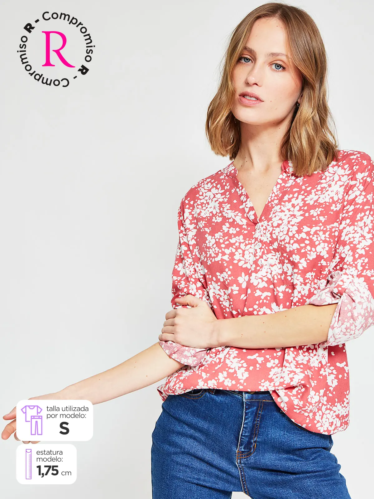 BLUSA MANGA LARGA MUJER AZIZ MAO - 1