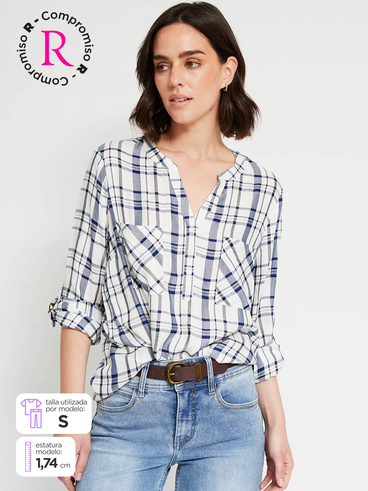 BLUSA MANGA LARGA MUJER AZIZ CALA - 1