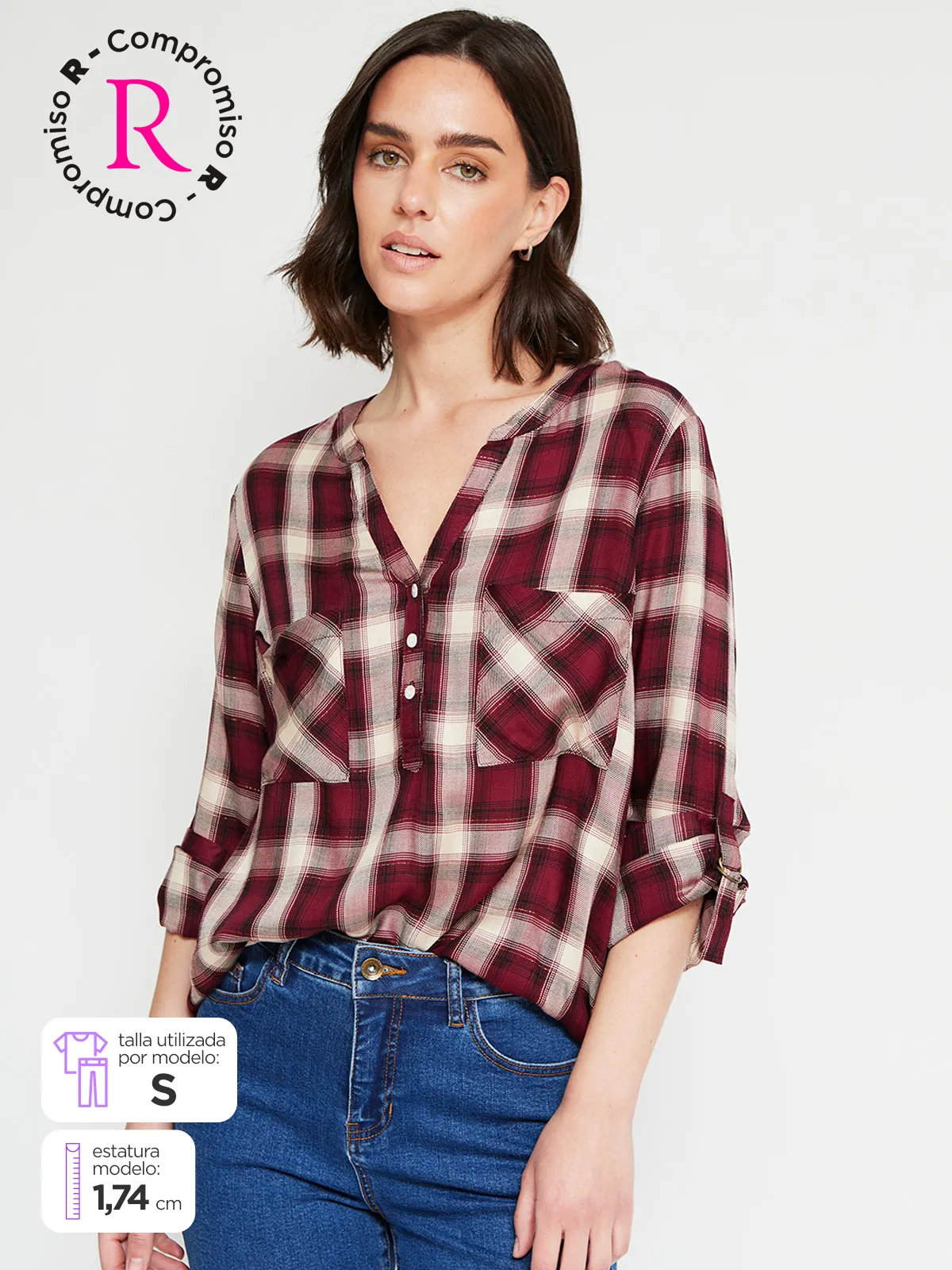 BLUSA MANGA LARGA MUJER AZIZ CALA - 1