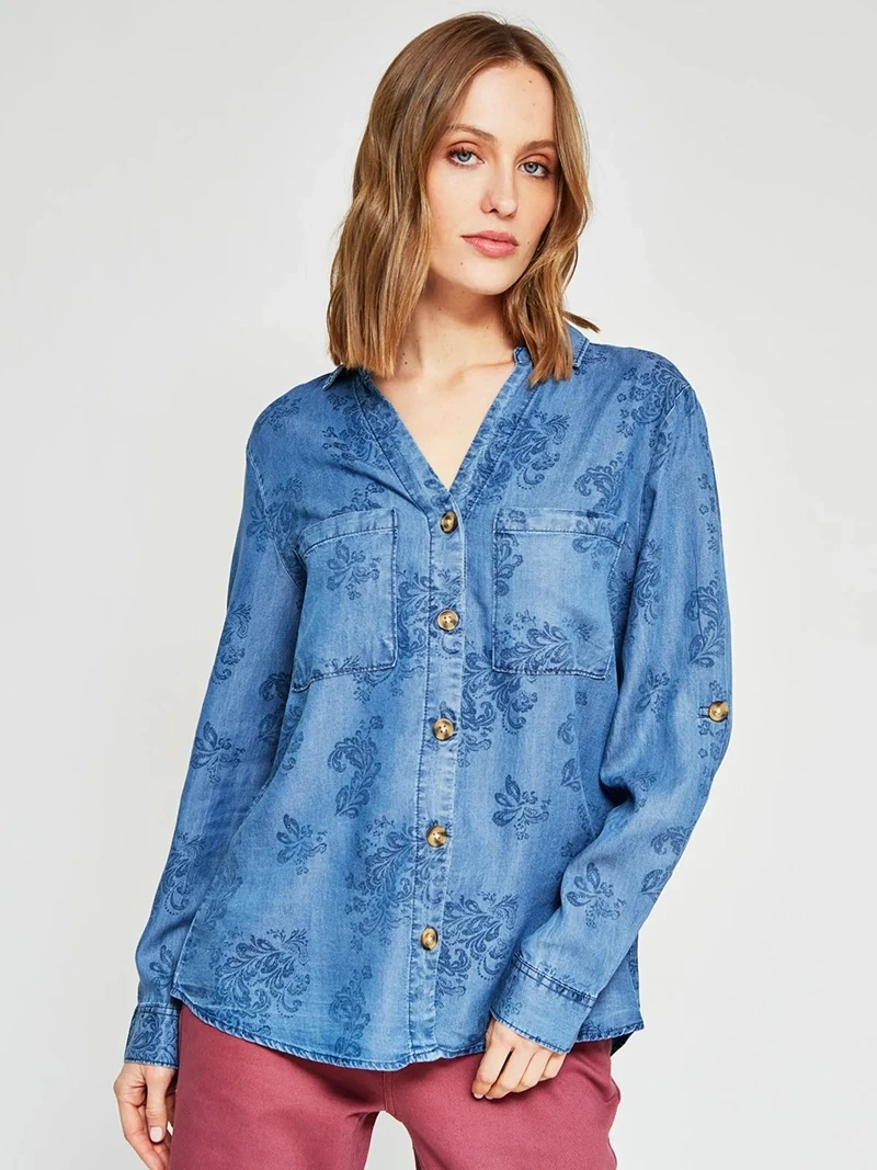 BLUSA MANGA LARGA MUJER AZIZ - 2