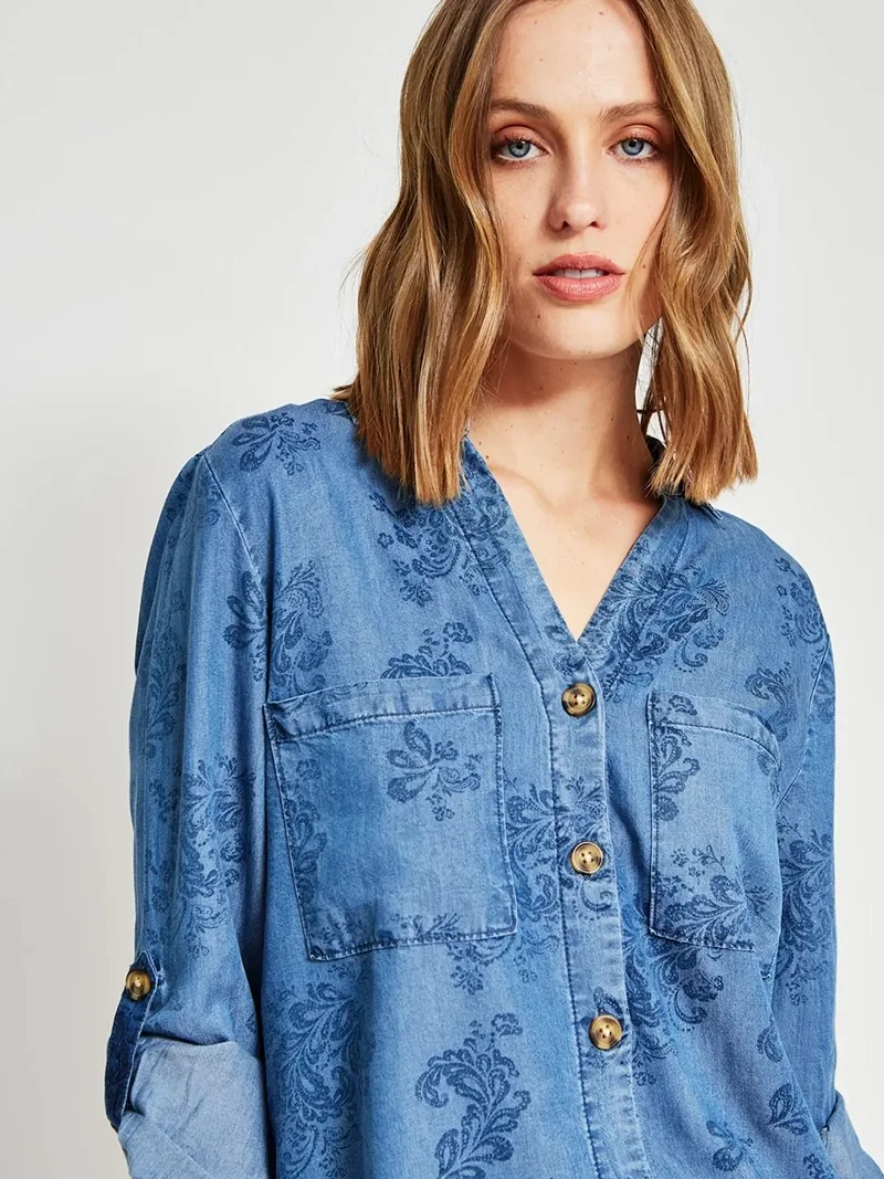 BLUSA MANGA LARGA MUJER AZIZ - 4