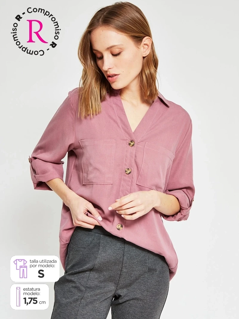 BLUSA MANGA LARGA MUJER AZIZ - 1