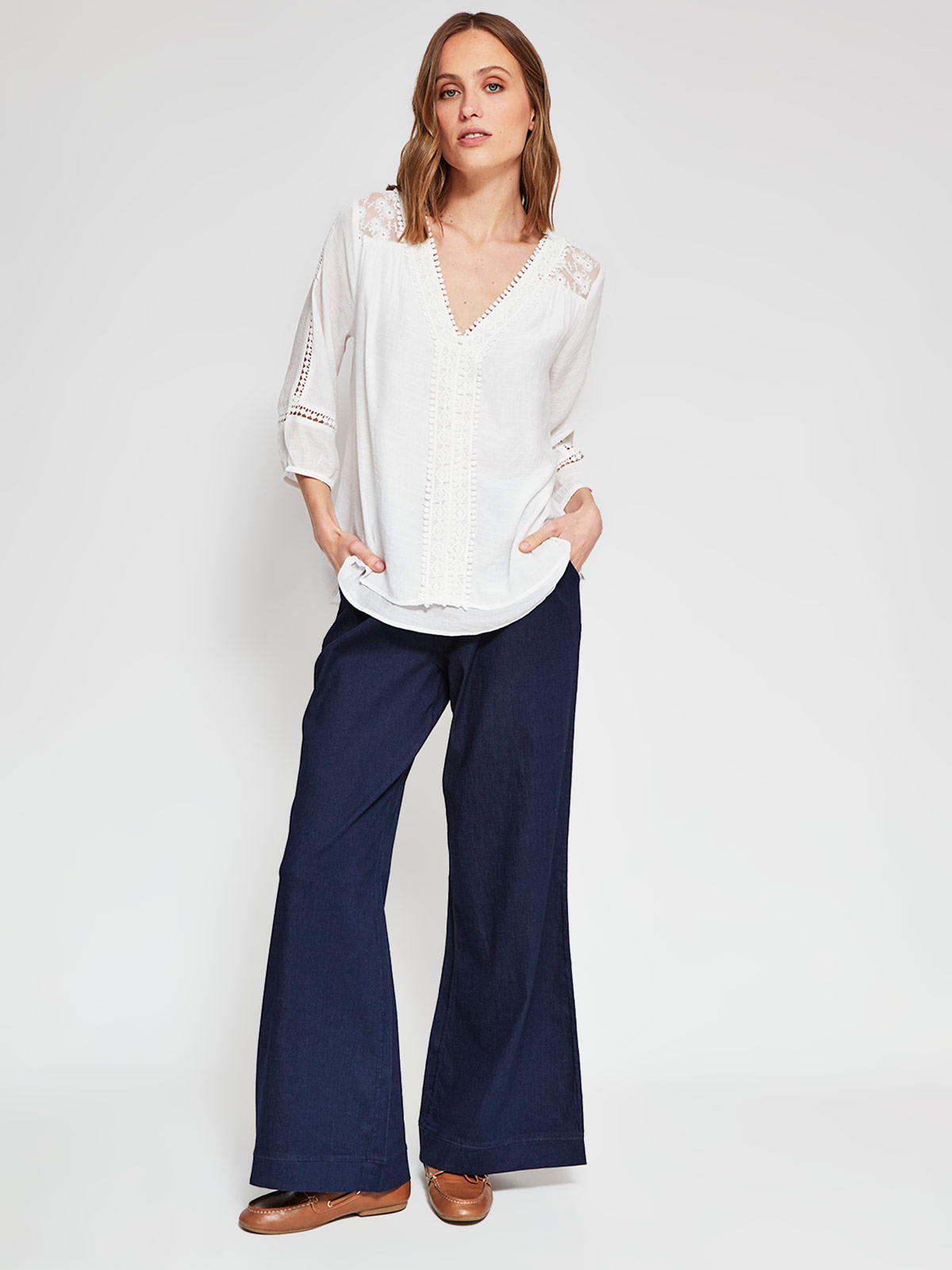 BLUSA MANGA 3/4 MUJER AZIZ - 4