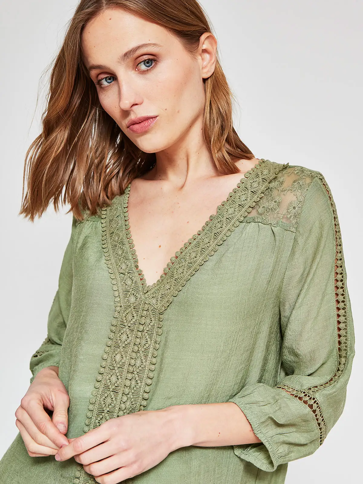 BLUSA MANGA 3/4 MUJER AZIZ - 3