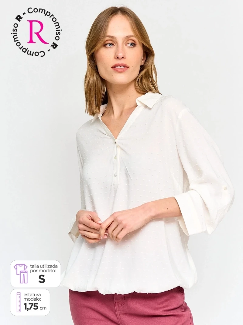 BLUSA MANGA 3/4 MUJER AZIZ - 1