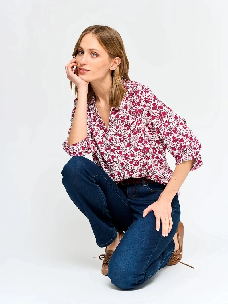 BLUSA MANGA 3/4 MUJER AZIZ - 5