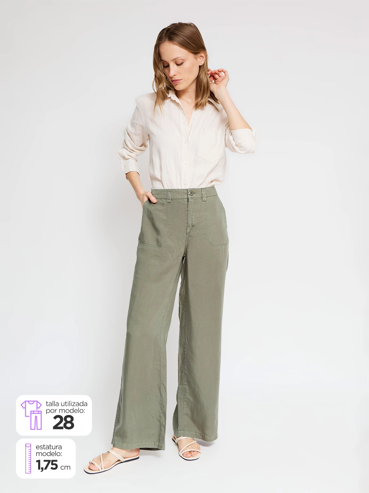 PANTALÓN REGULAR MUJER AZIZ - 1