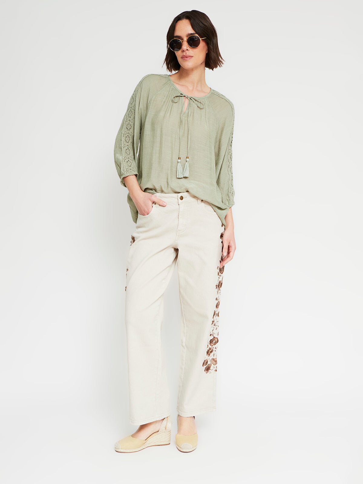 BLUSA MANGA 3/4 MUJER AZIZ - 4