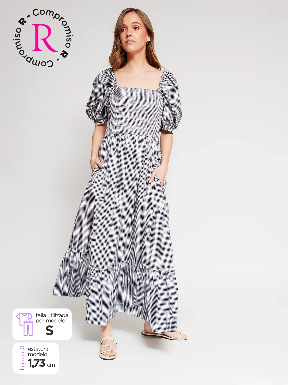 VESTIDO LARGO ALGODÓN MUJER NAVIGATA - 1
