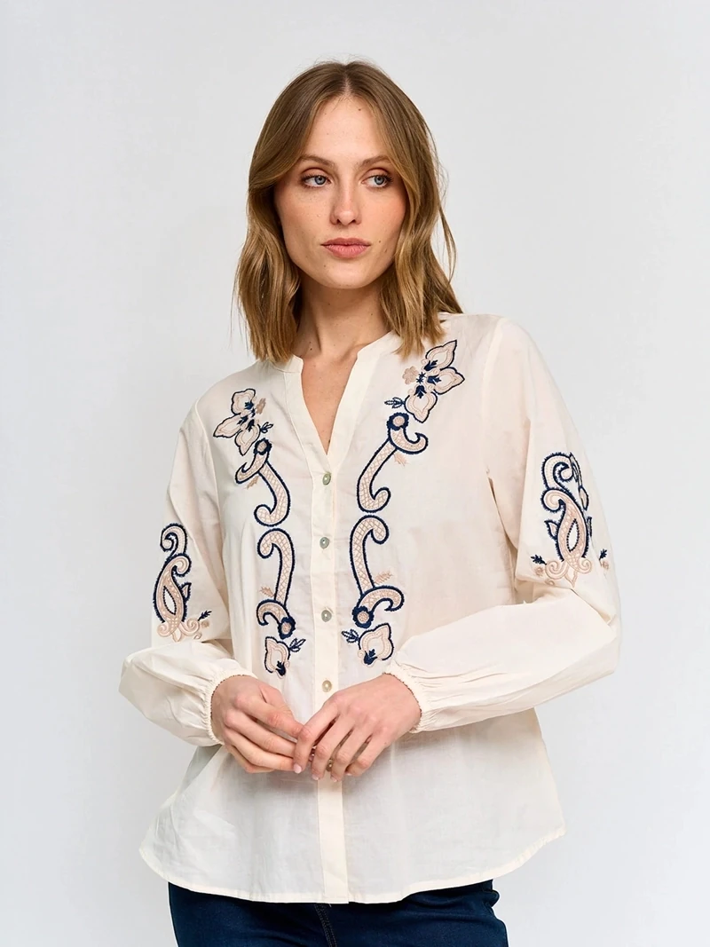 BLUSA MANGA LARGA MUJER AZIZ - 2