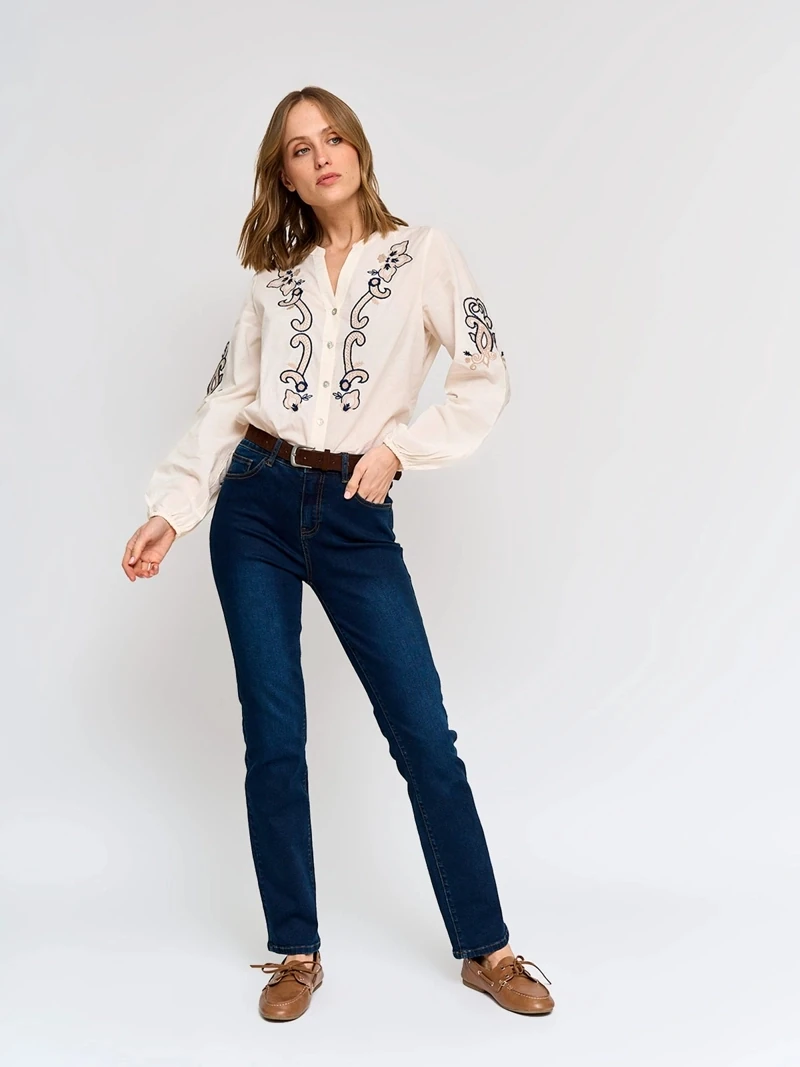 BLUSA MANGA LARGA MUJER AZIZ - 5