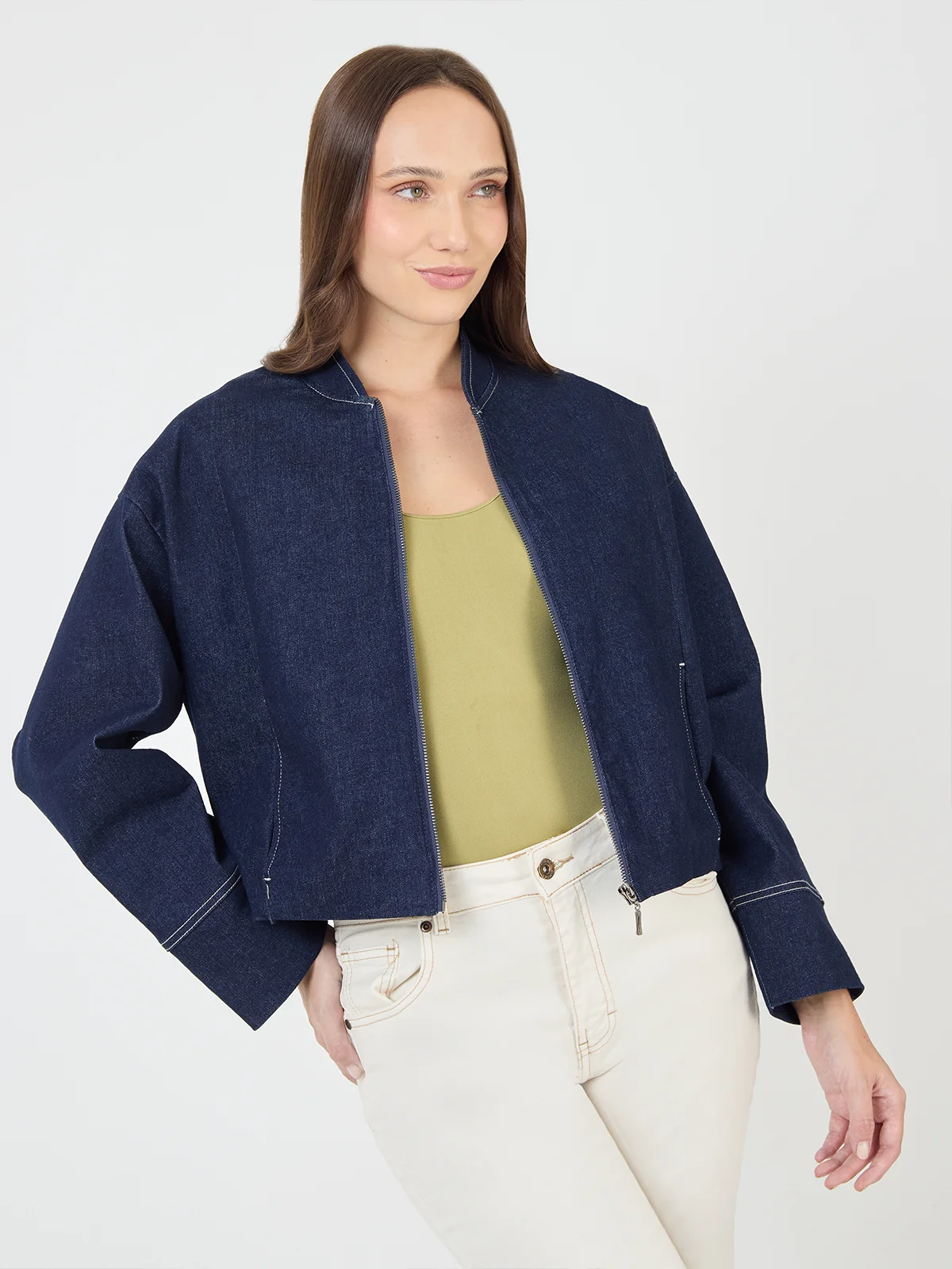 CASACA MUJER NAVIGATA CORTA ENIM - 3