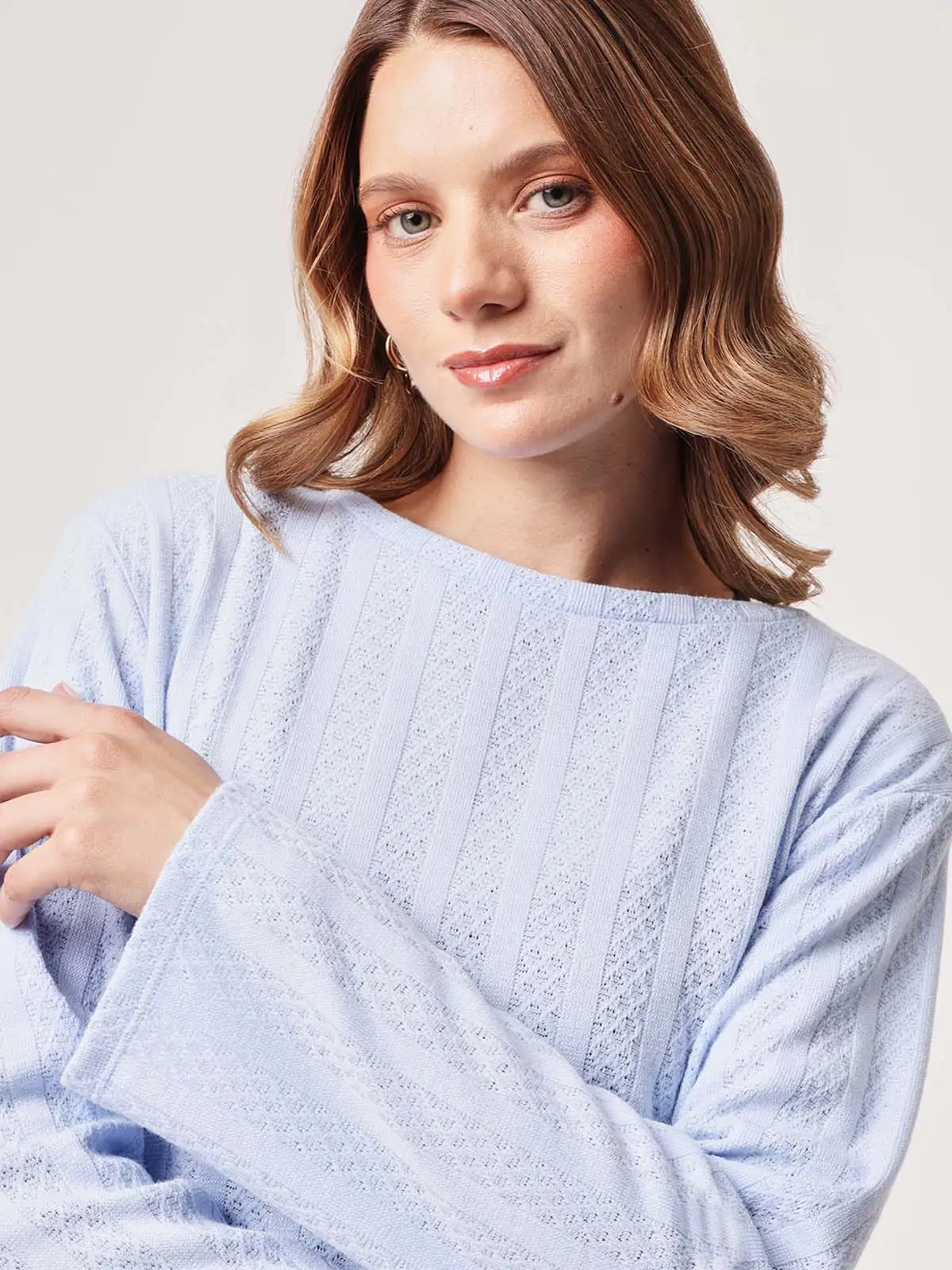 SWEATER MANGA LARGA MUJER AZIZ FABI - 4