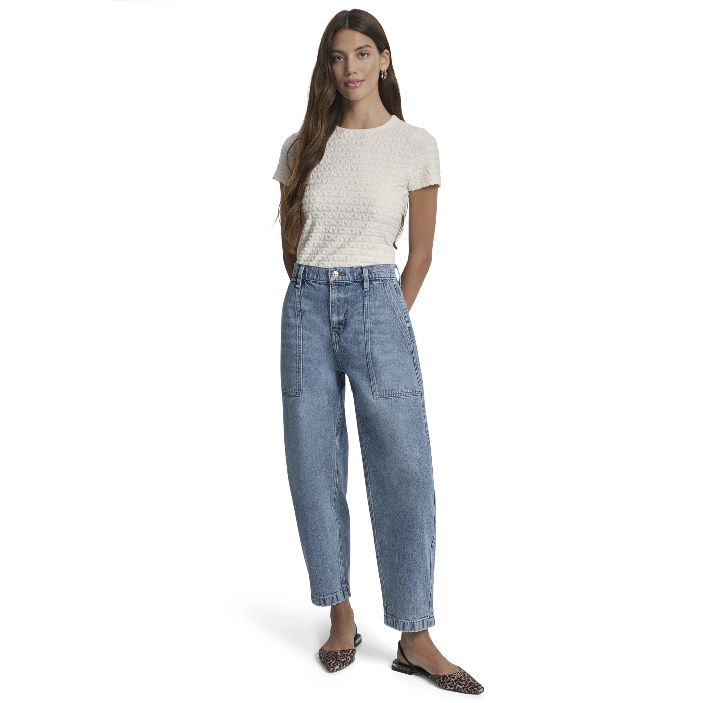 JEAN MUJER DKNY AZUL CLARO - 4