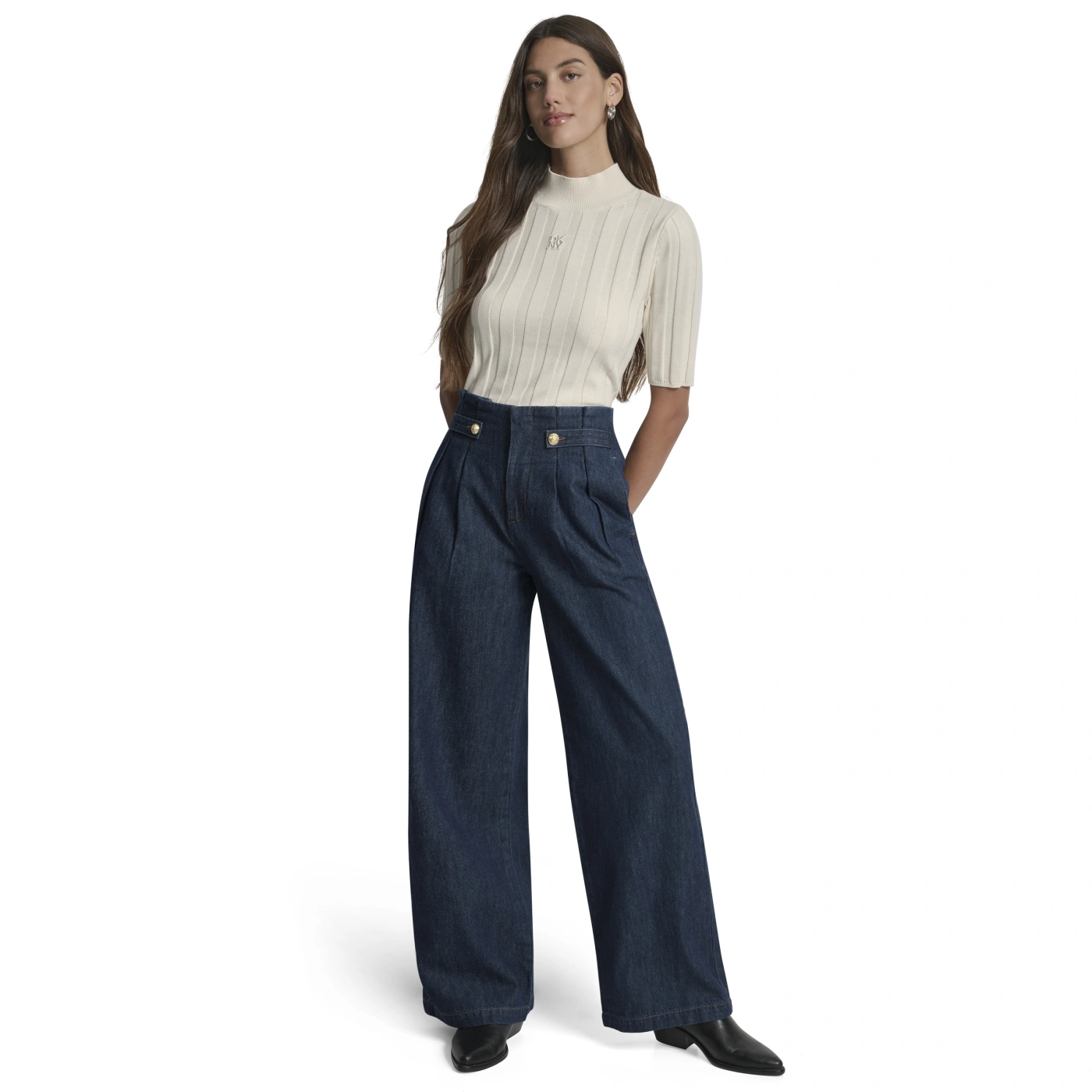 JEAN MUJER DKNY AZUL - 4