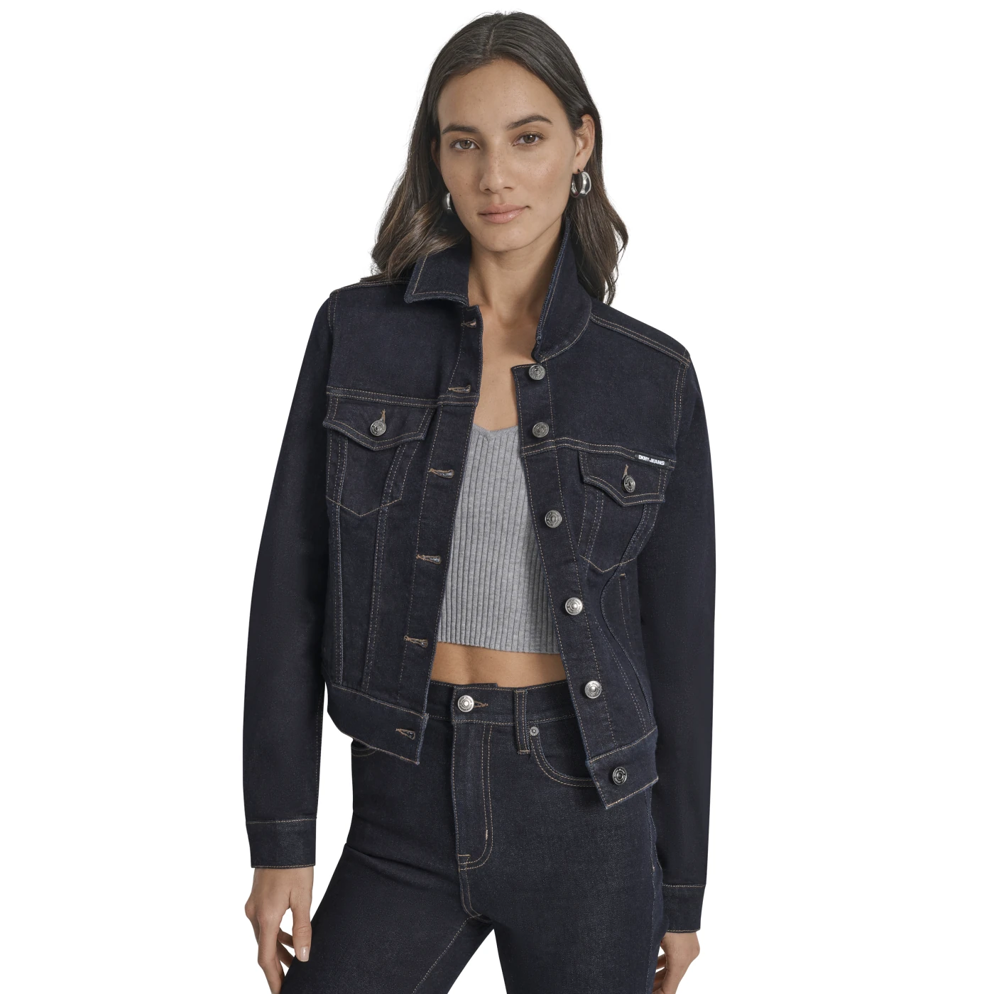 CASACA MUJER DKNY AZUL - 7