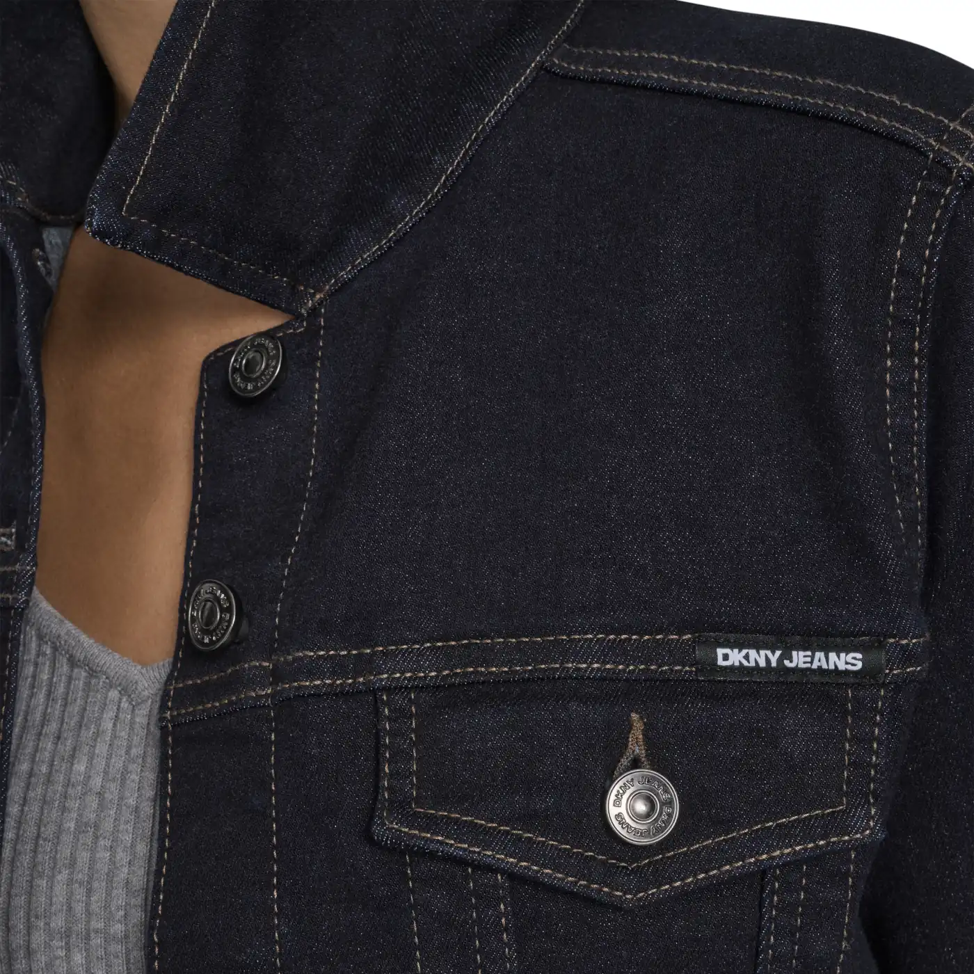 CASACA MUJER DKNY AZUL - 8