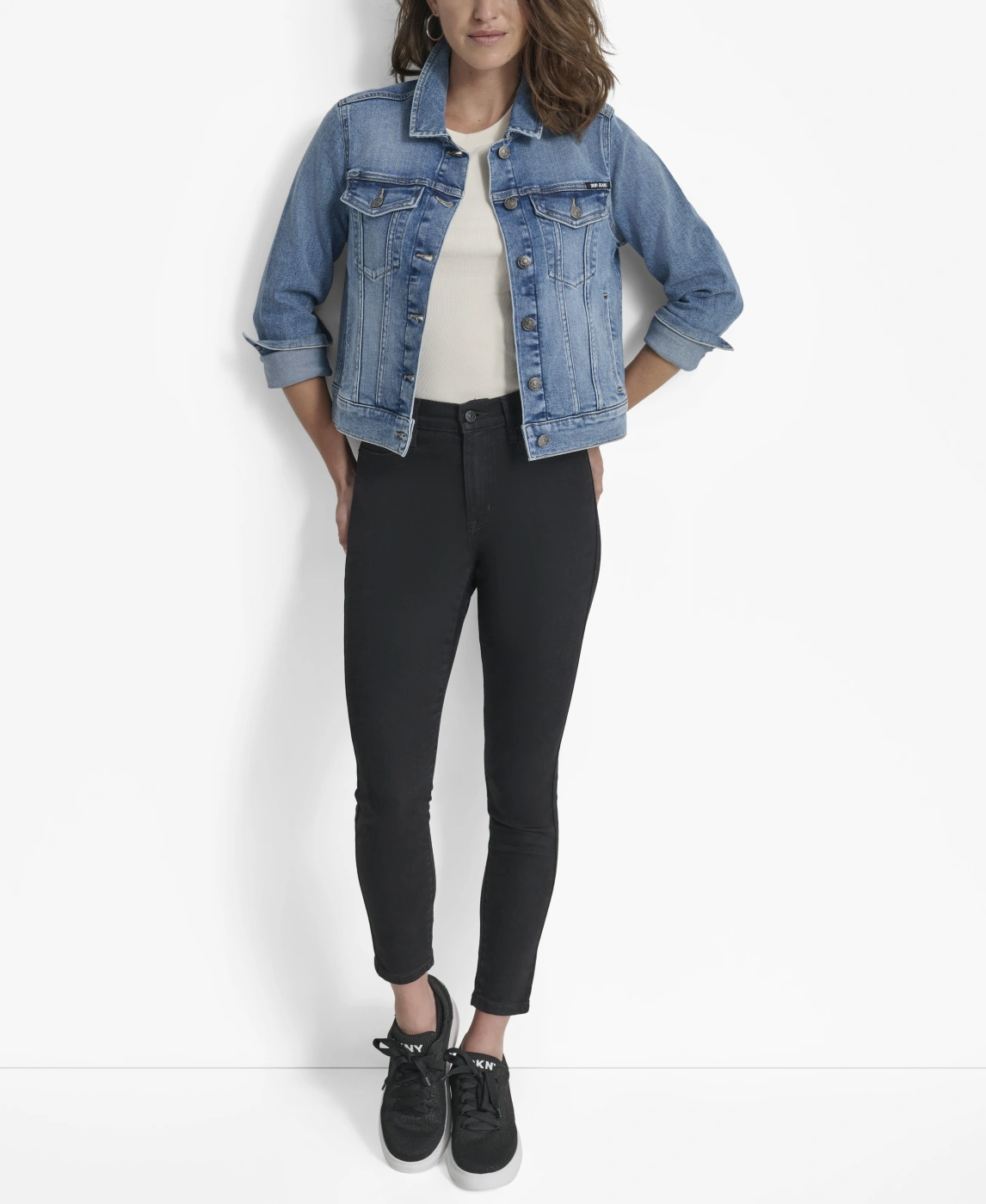 CASACA MUJER DKNY AZUL - 1