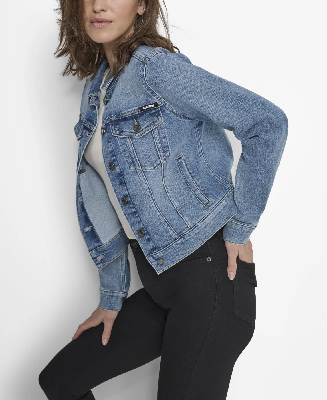 CASACA MUJER DKNY AZUL - 3
