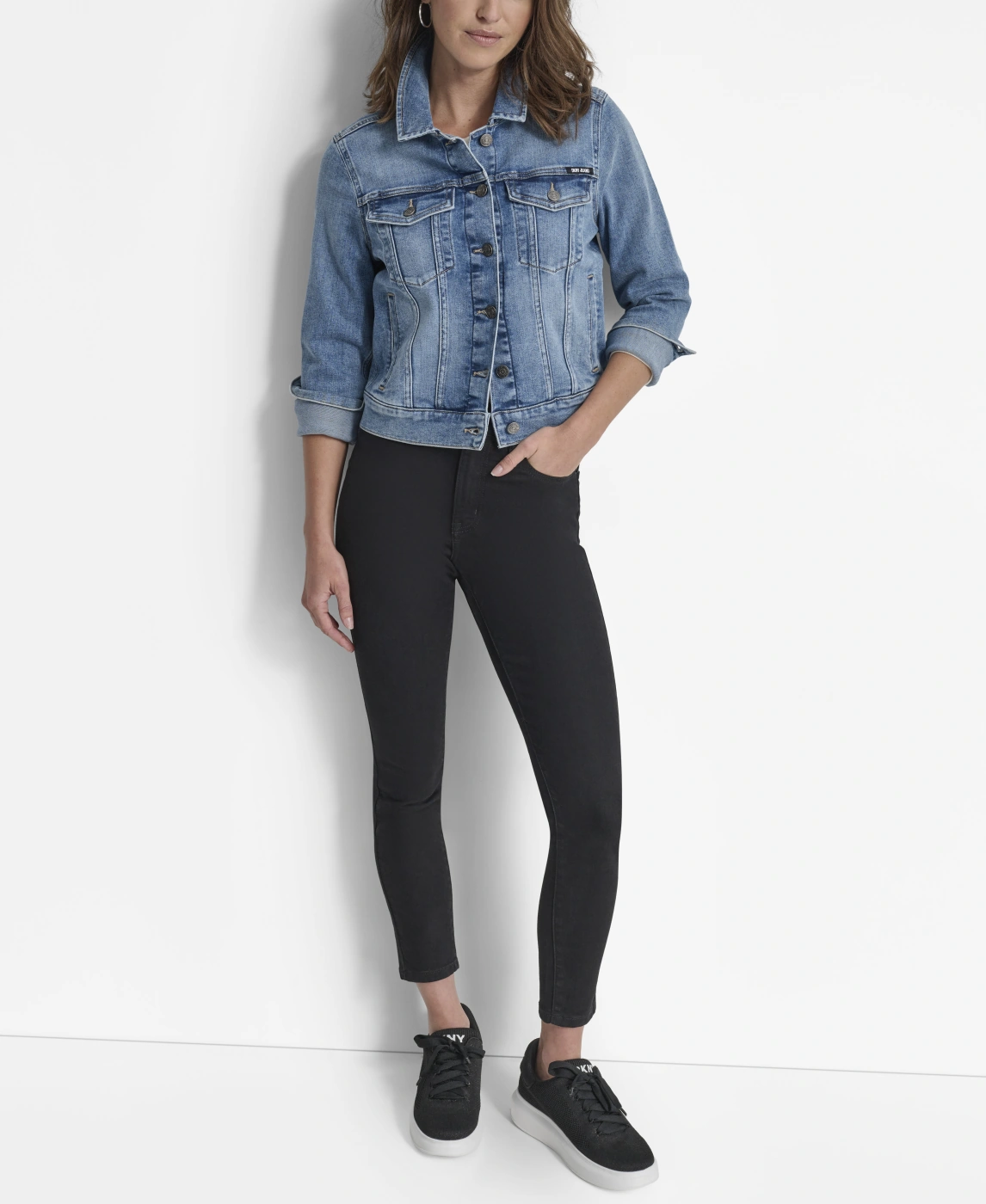 CASACA MUJER DKNY AZUL - 4