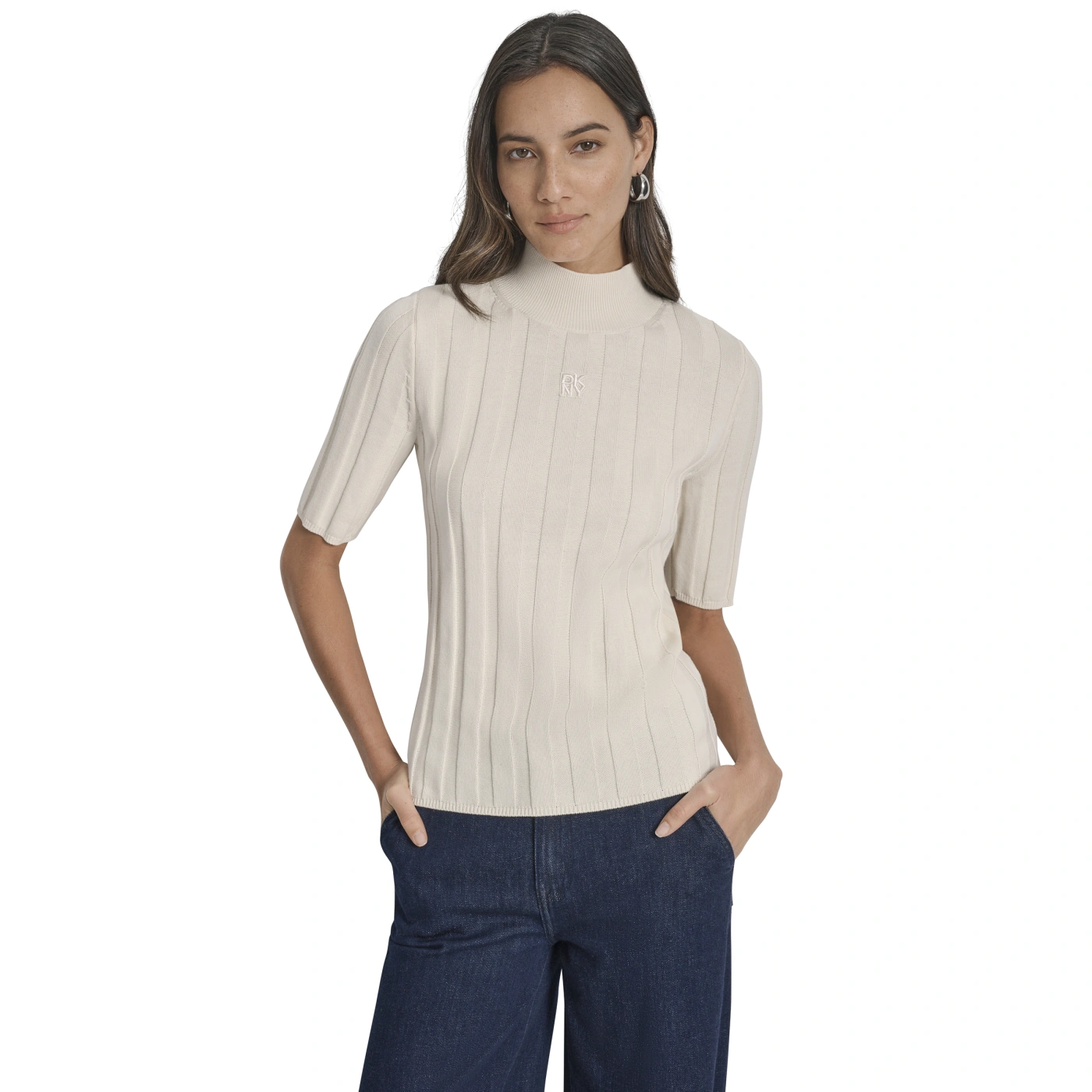 CARDIGAN MUJER DKNY BEIGE - 1