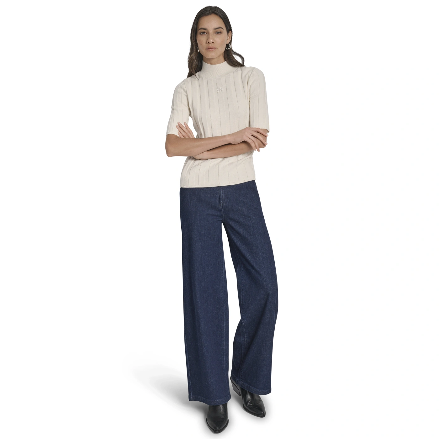 CARDIGAN MUJER DKNY BEIGE - 4