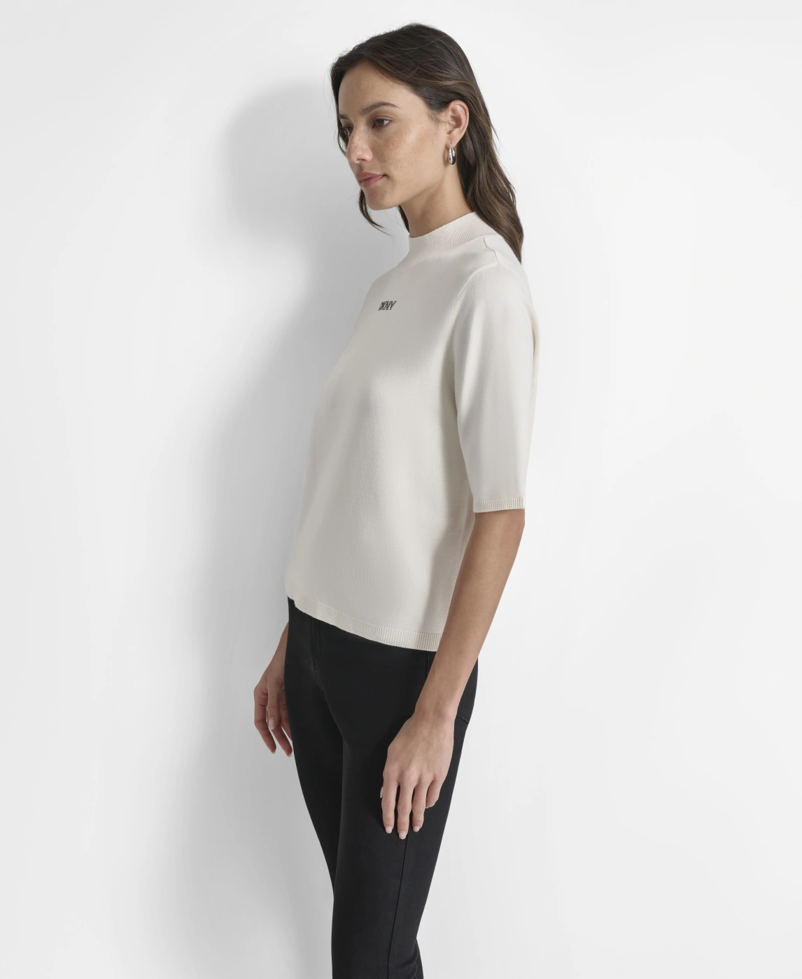 BLUSA MANGA 3/4 MUJER DKNY IVORY - 2
