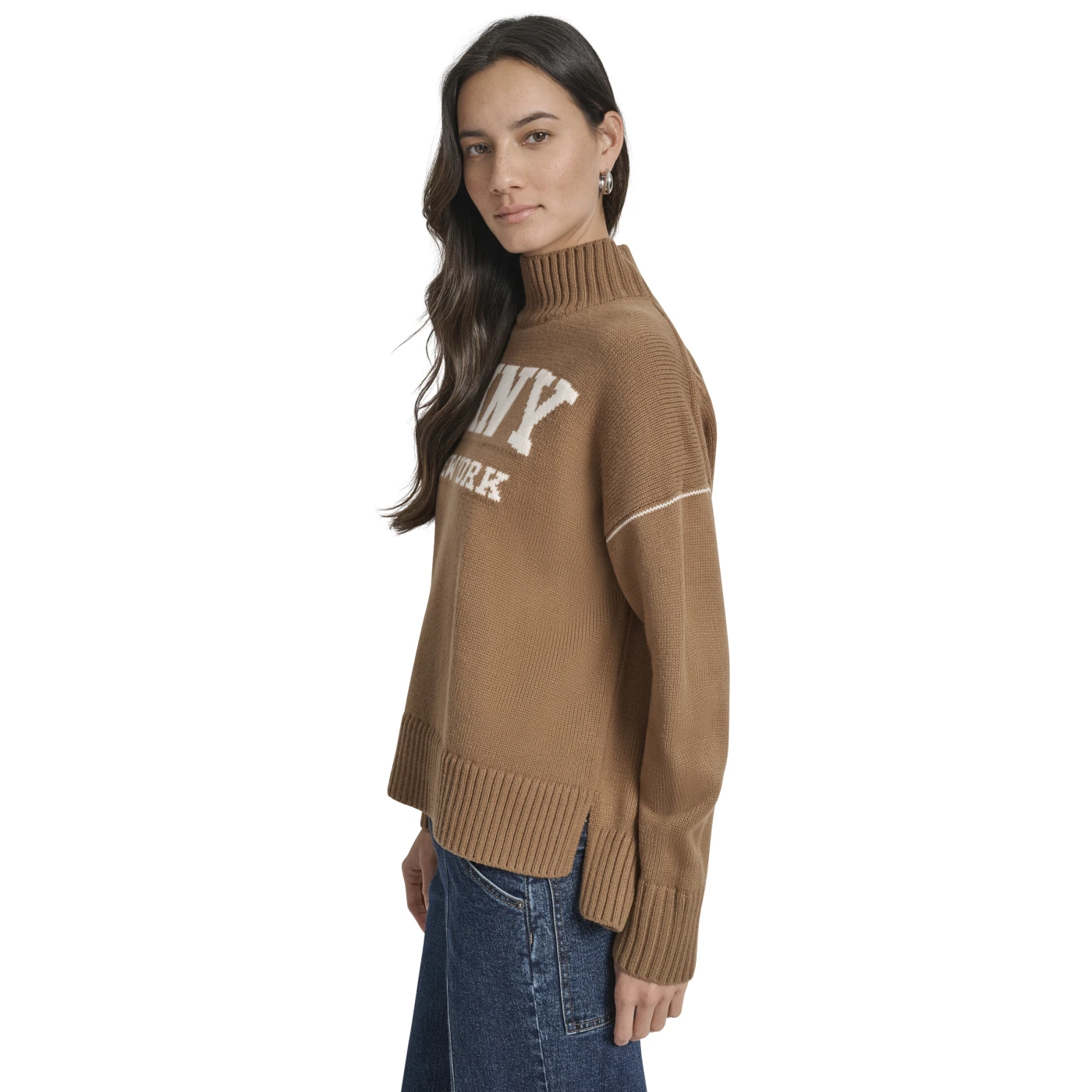 CHOMPA MUJER DKNY CARAMELO - 3