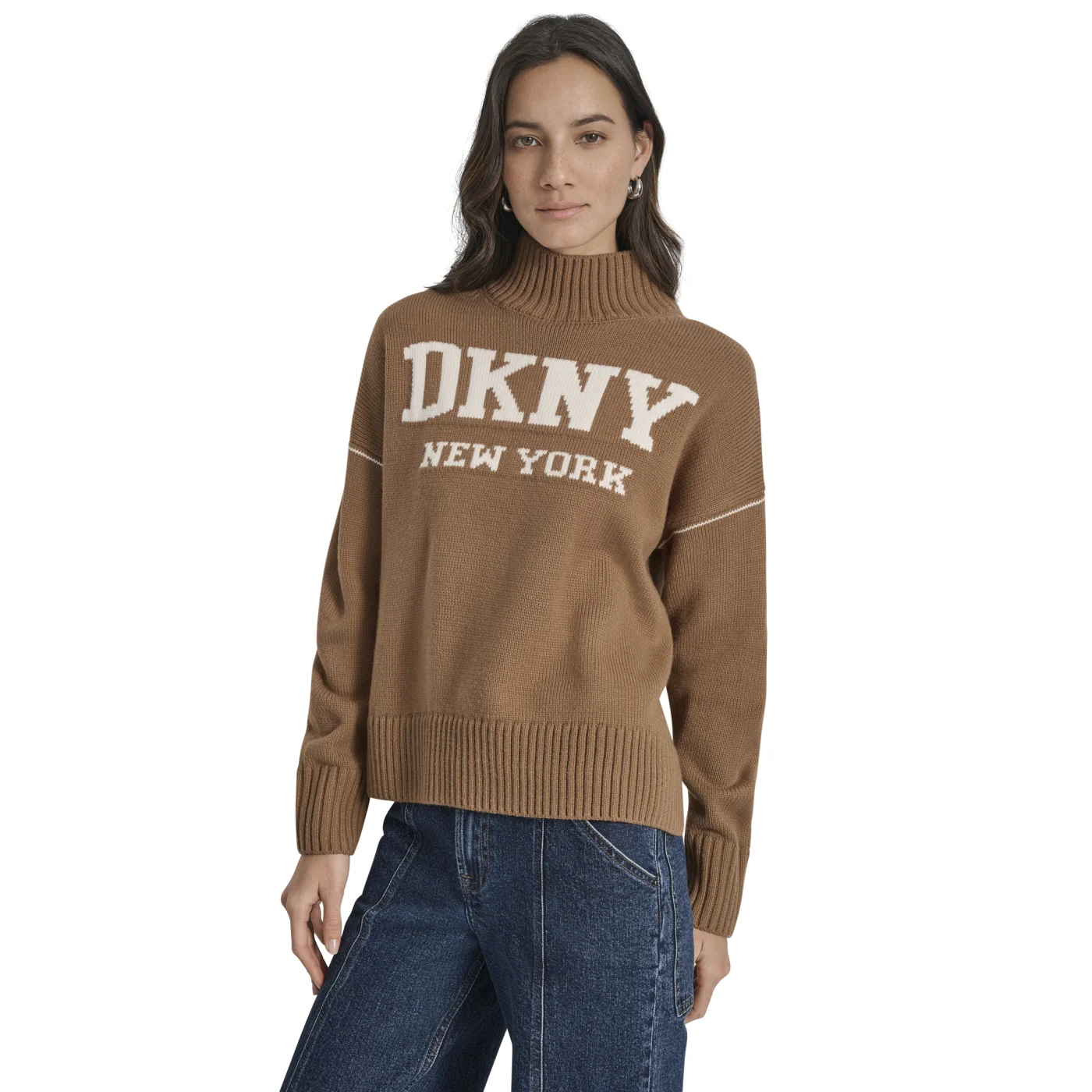 CHOMPA MUJER DKNY CARAMELO - 1