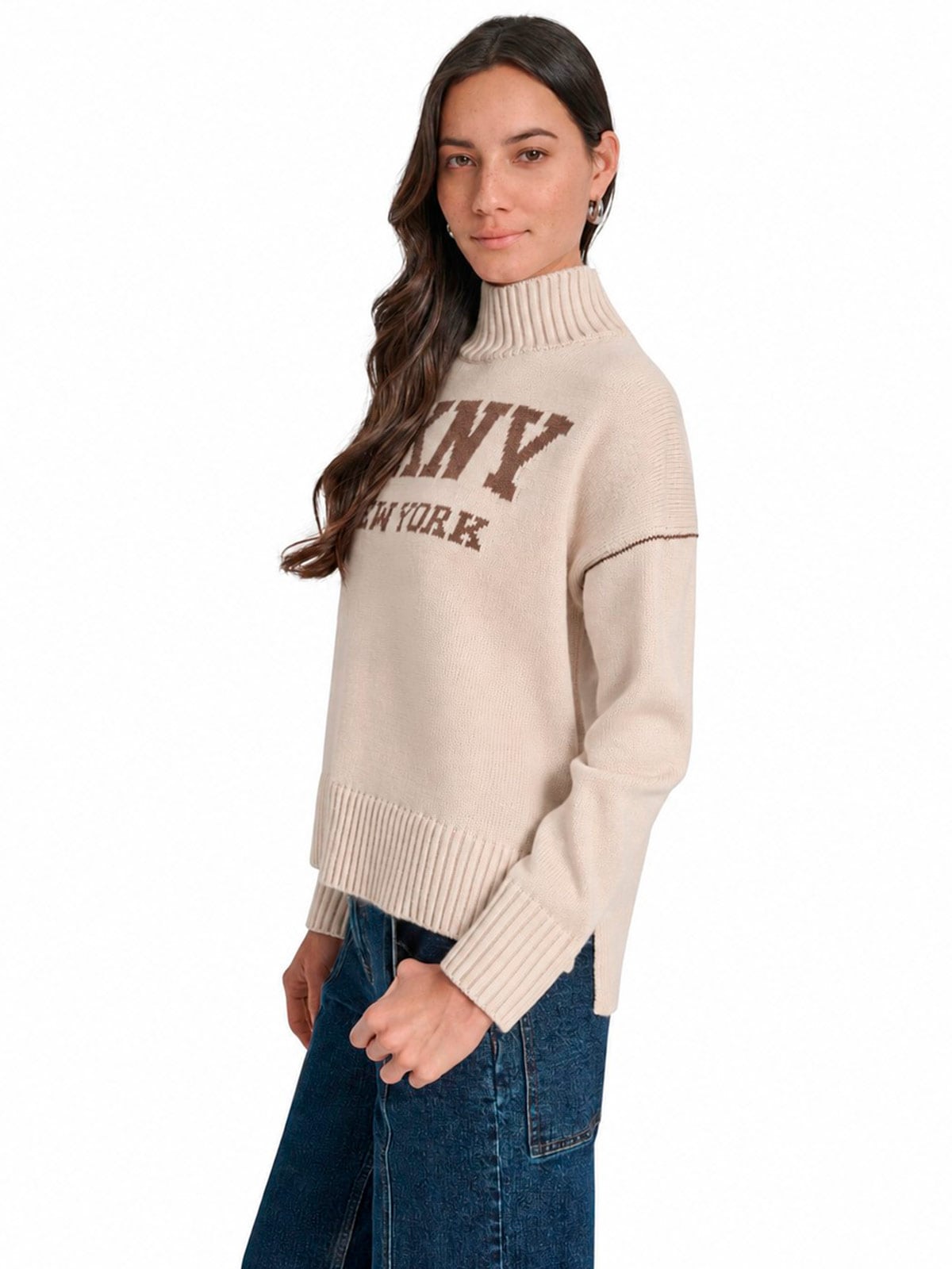 CHOMPA MUJER DKNY BEIGE - 2