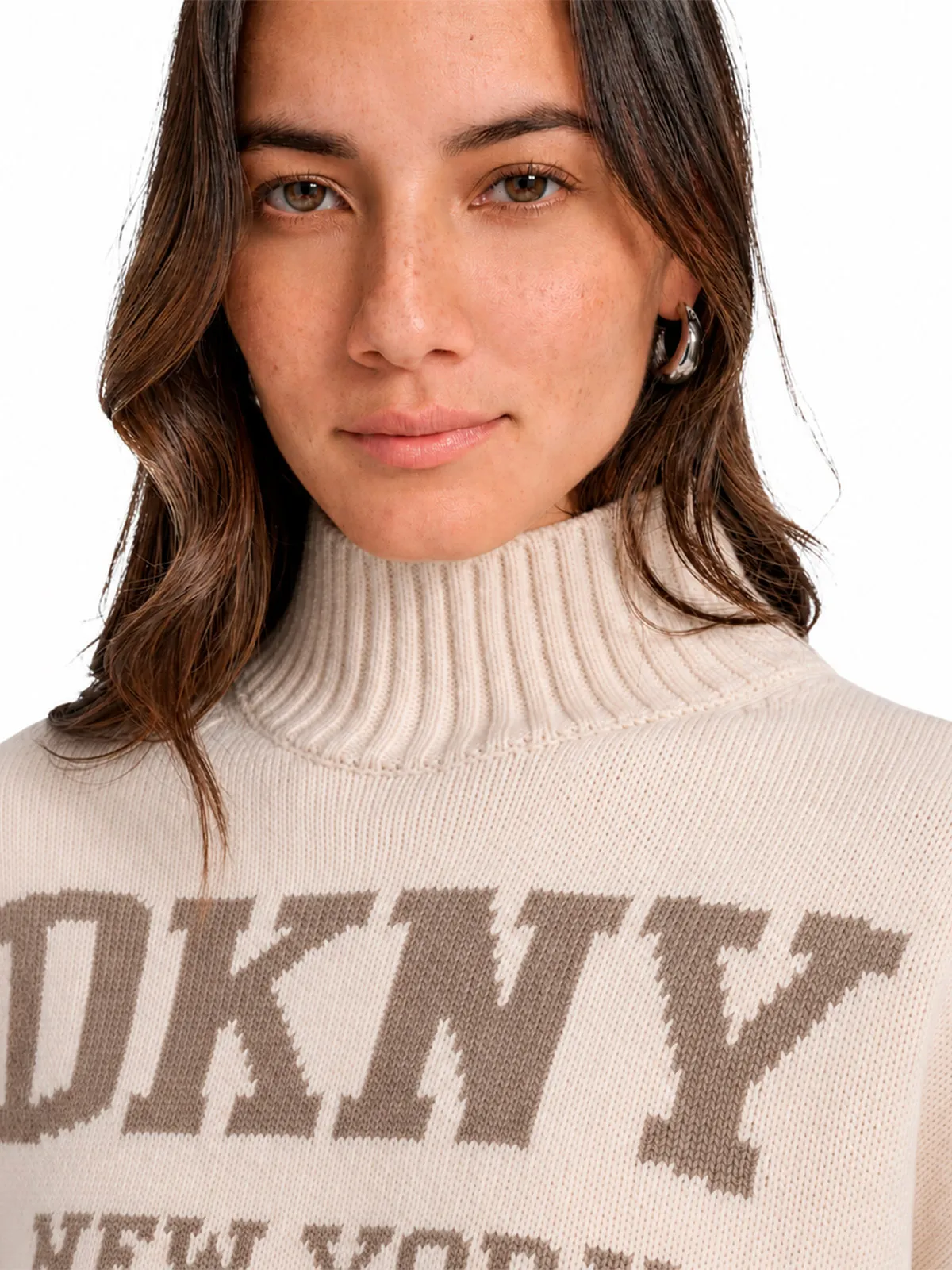 CHOMPA MUJER DKNY BEIGE - 4