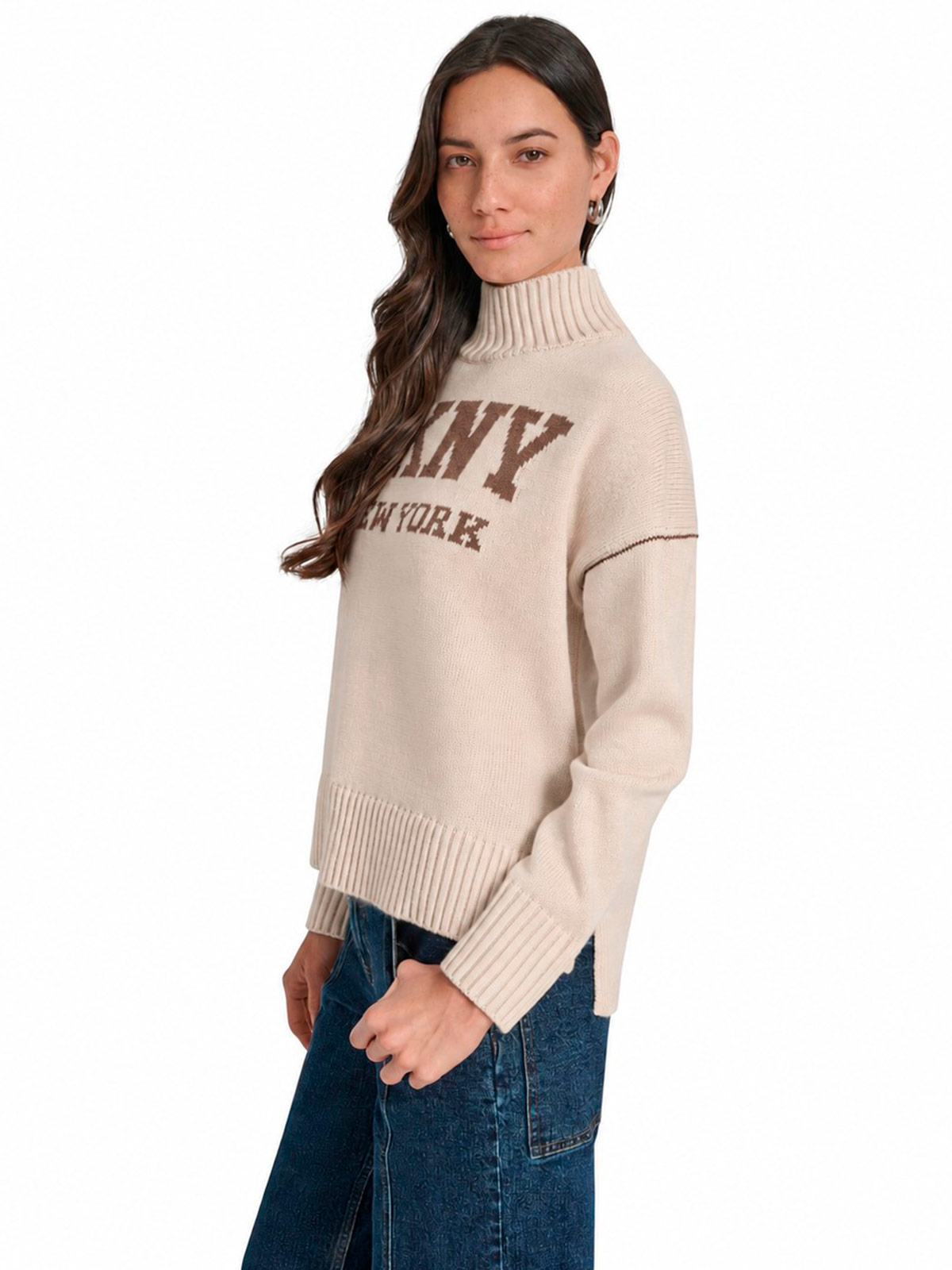 CHOMPA MUJER DKNY BEIGE - 2