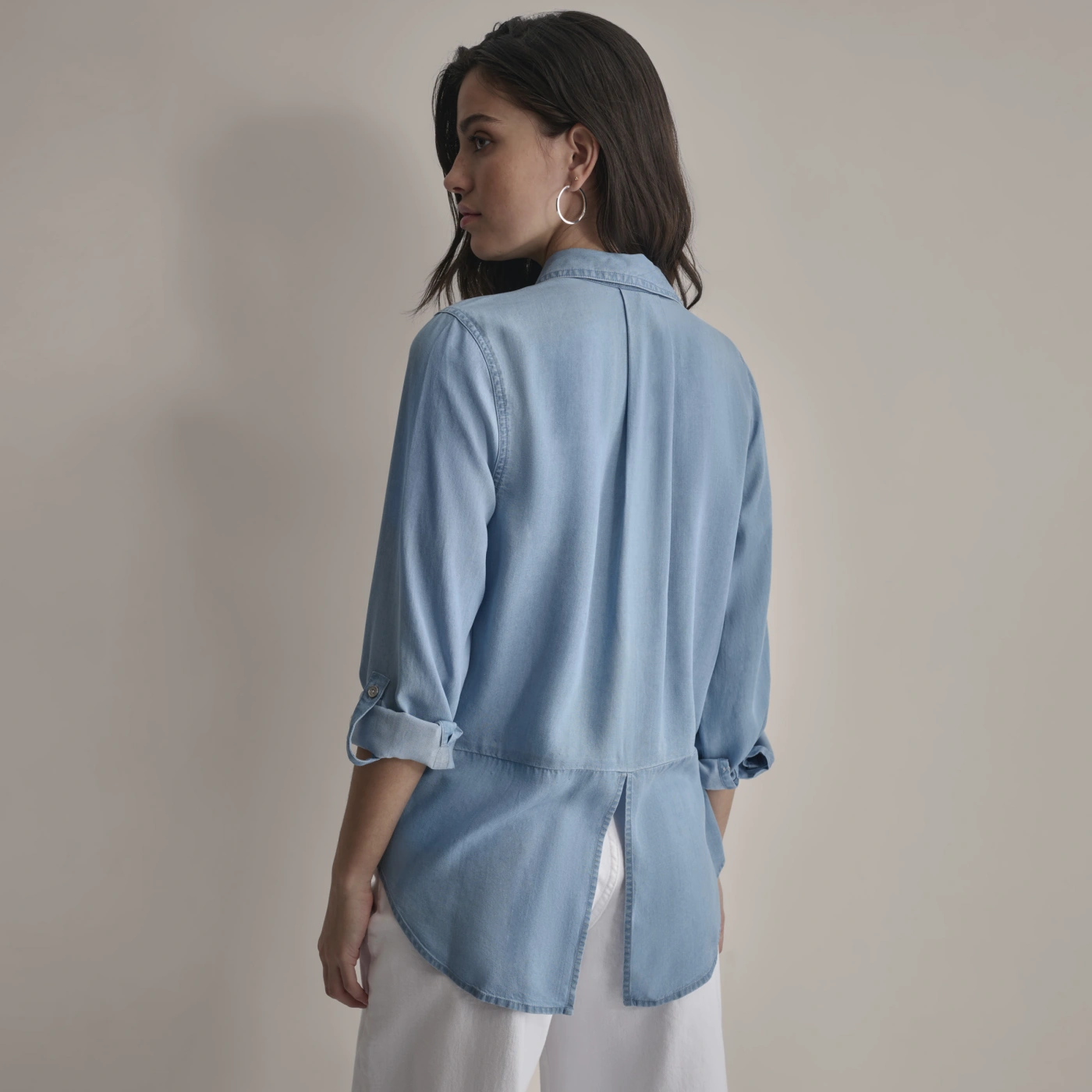 CAMISA MUJER DKNY CELESTE - 2