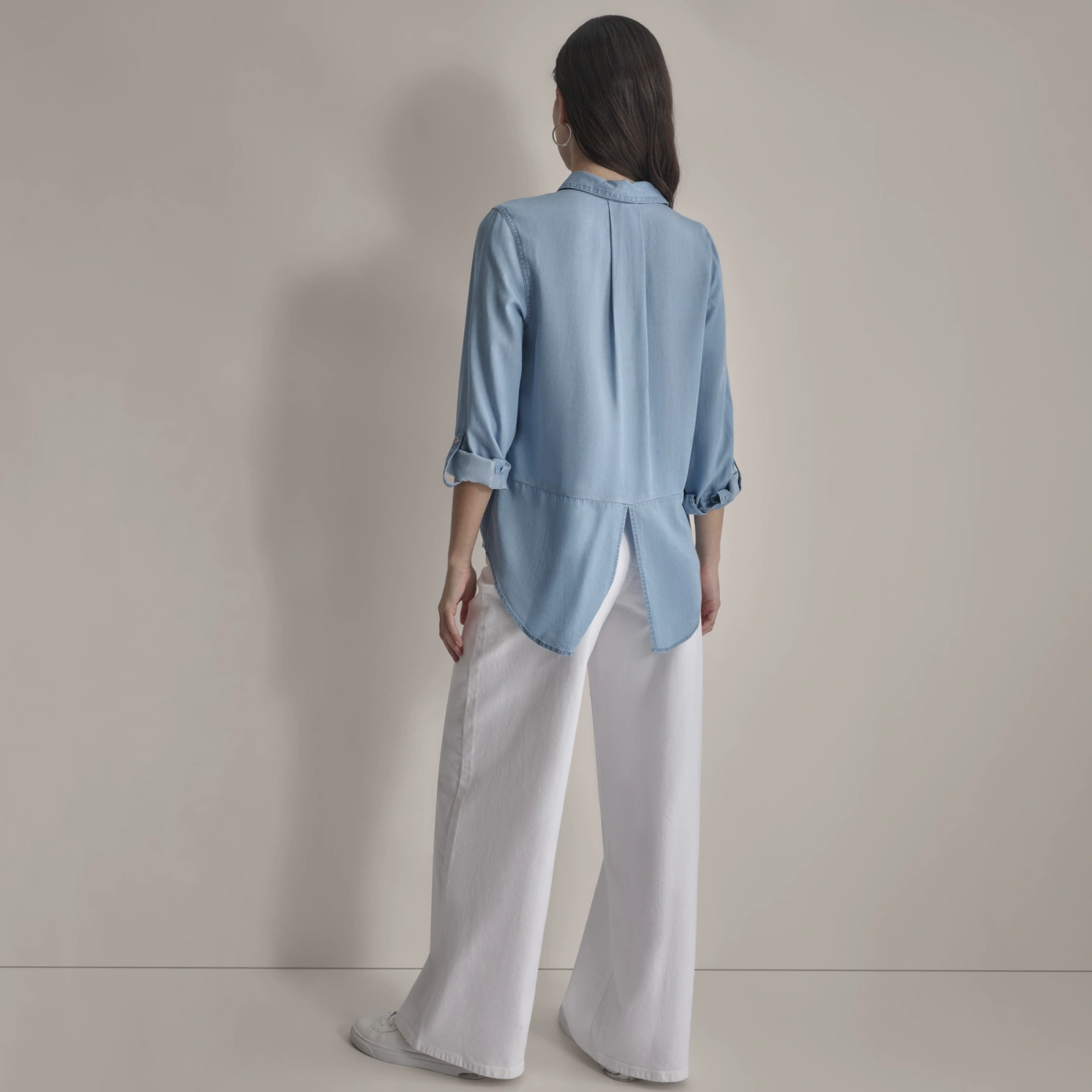 CAMISA MUJER DKNY CELESTE - 4
