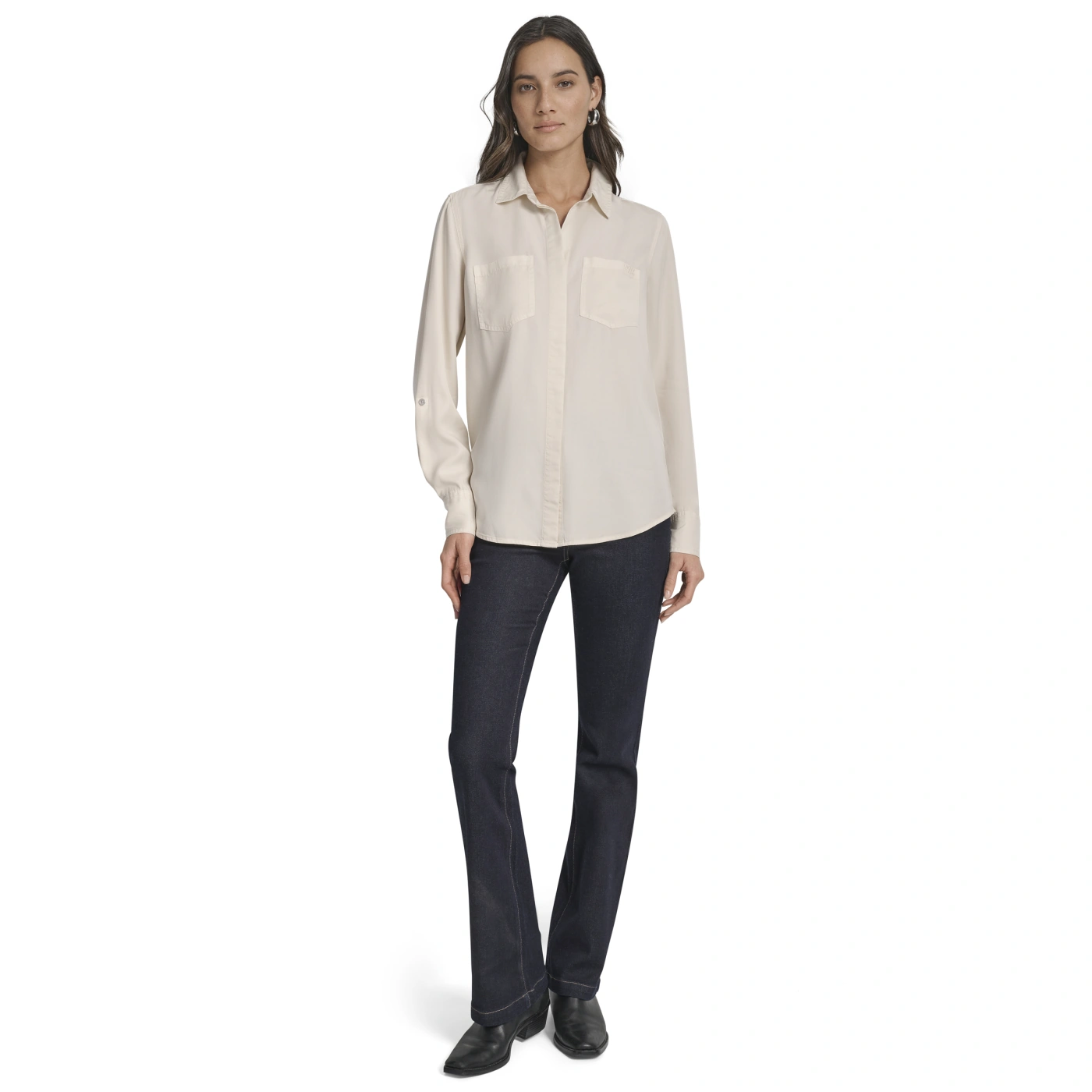 BLUSA MUJER DKNY BEIGE - 4