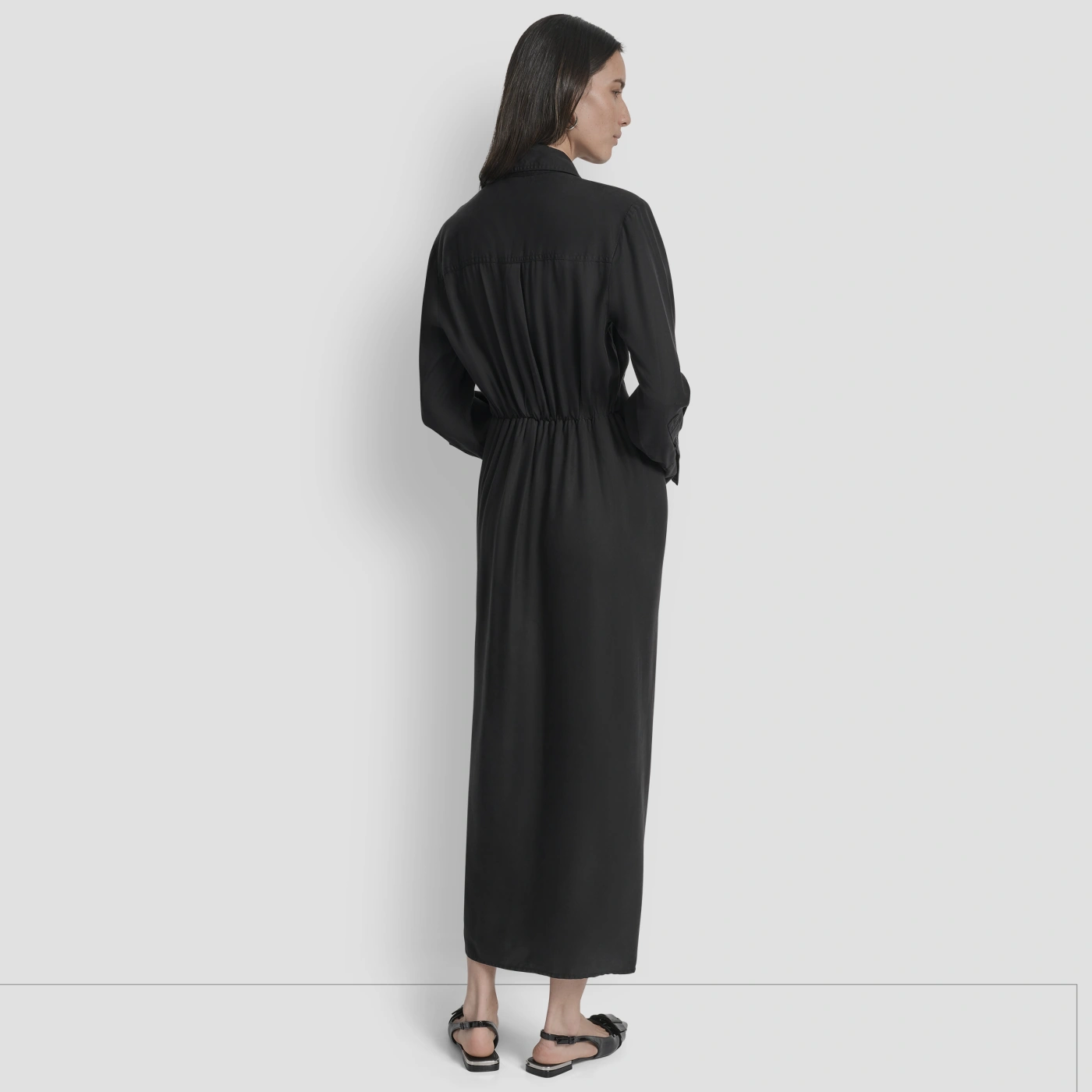 VESTIDO LARGO MUJER DKNY NEGRO - 2
