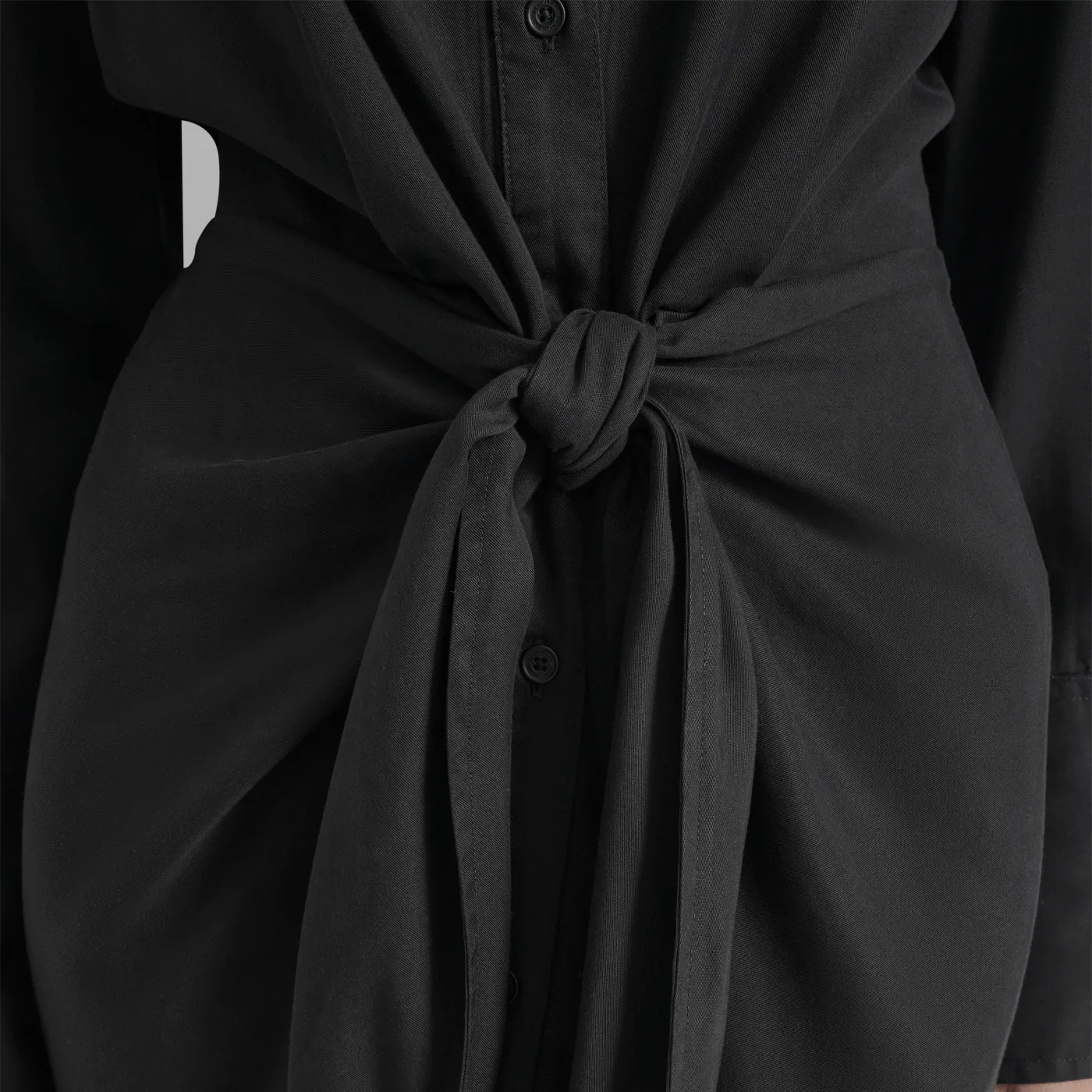 VESTIDO LARGO MUJER DKNY NEGRO - 5