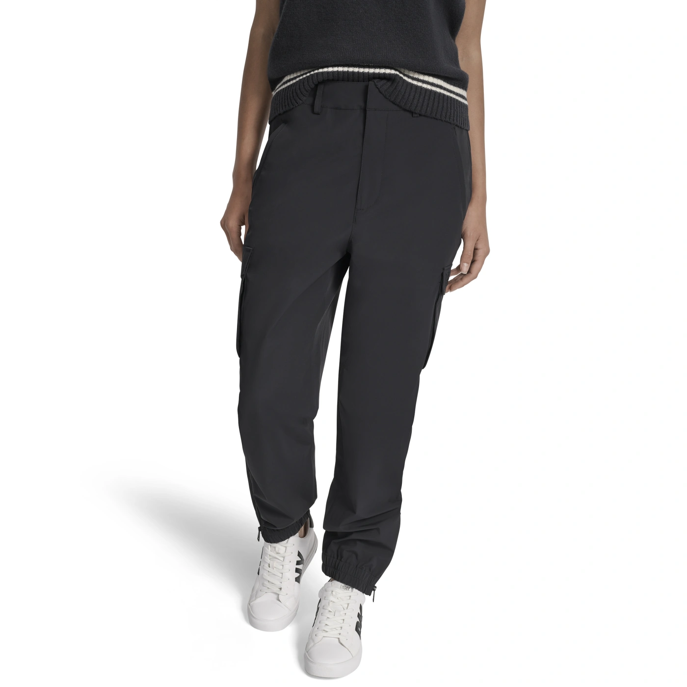 PANTALÓN JOGGER MUJER DKNY NEGRO - 1