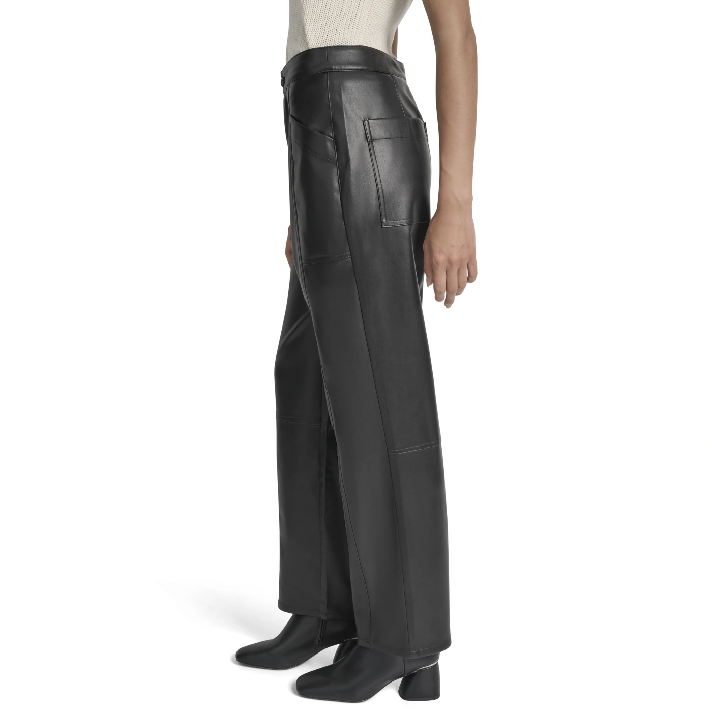 PANTALÓN RECTO MUJER DKNY NEGRO - 3