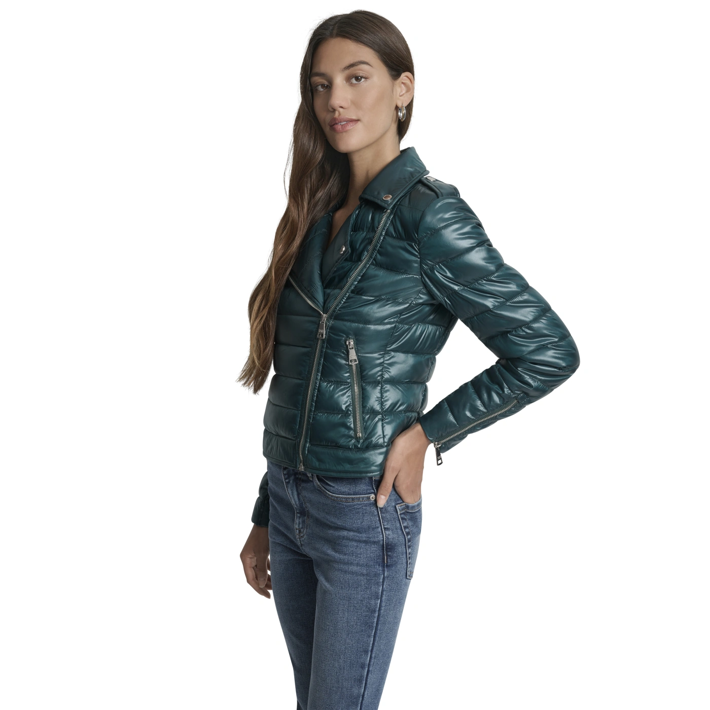 CASACA MUJER DKNY VERDE - 3