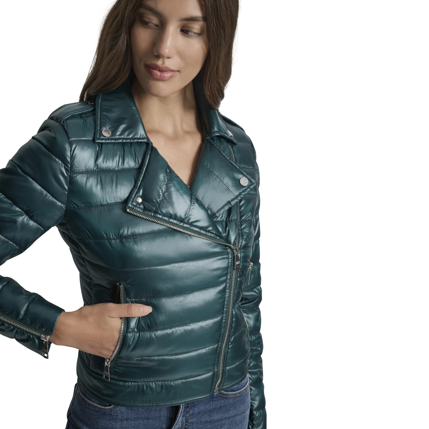 CASACA MUJER DKNY VERDE - 5