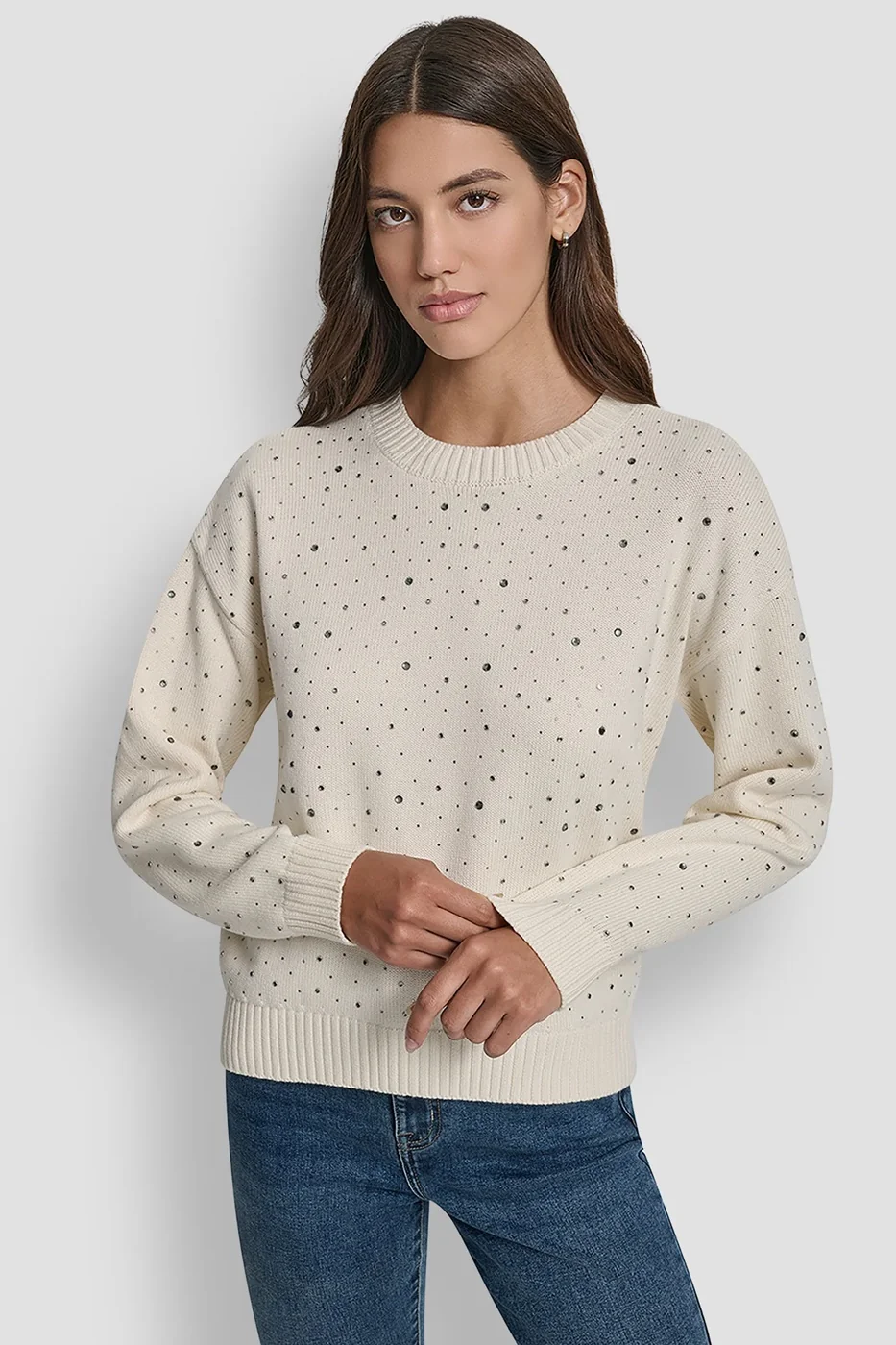 CHOMPA MUJER DKNY BEIGE - 1