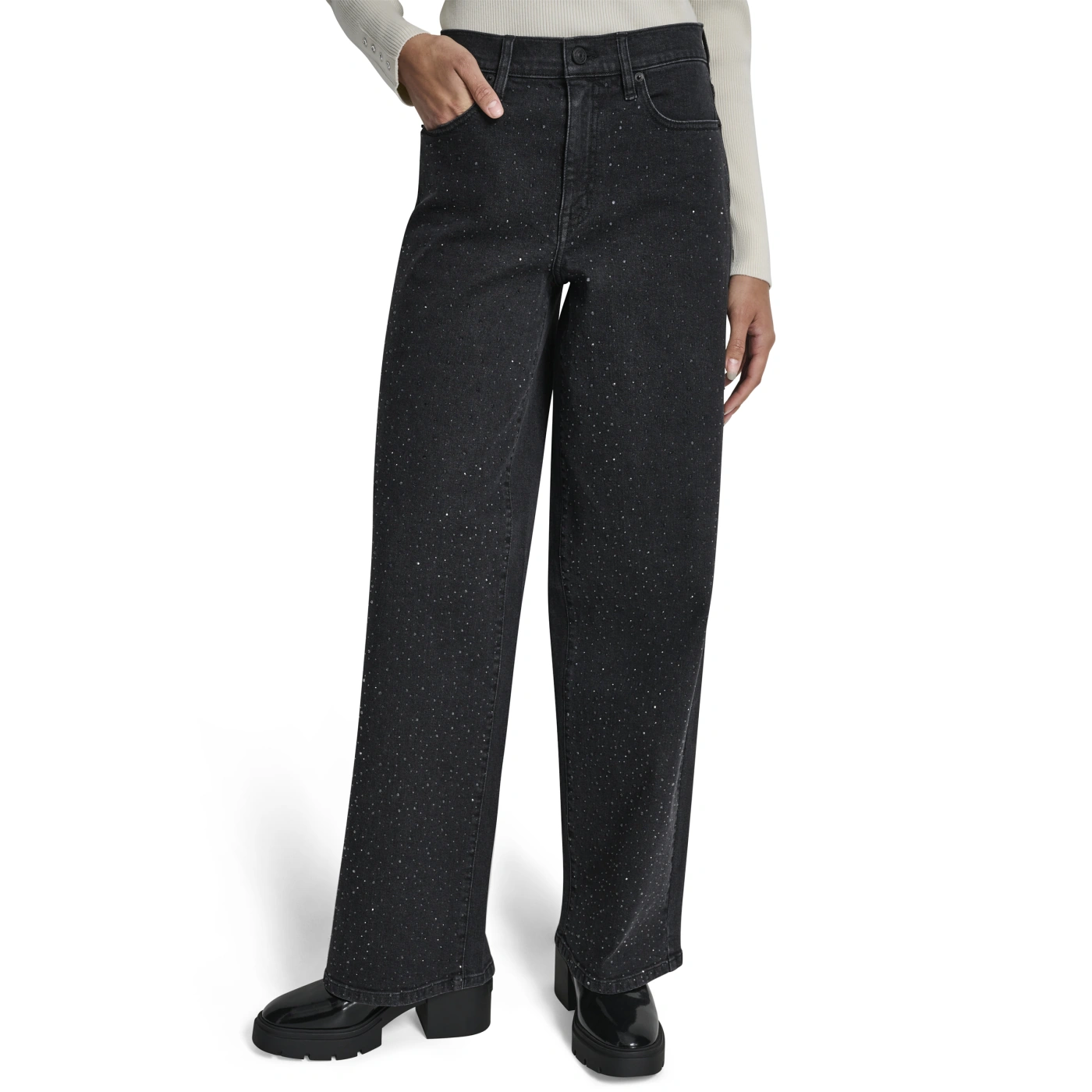 JEAN MUJER DKNY NEGRO - 1