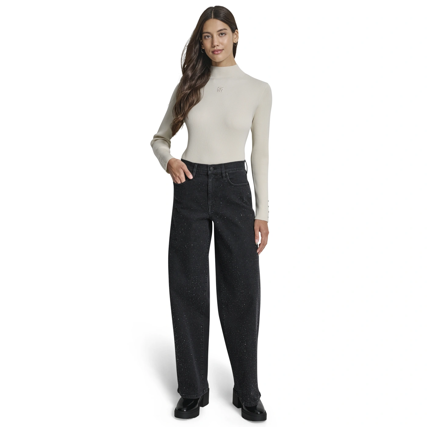 JEAN MUJER DKNY NEGRO - 4