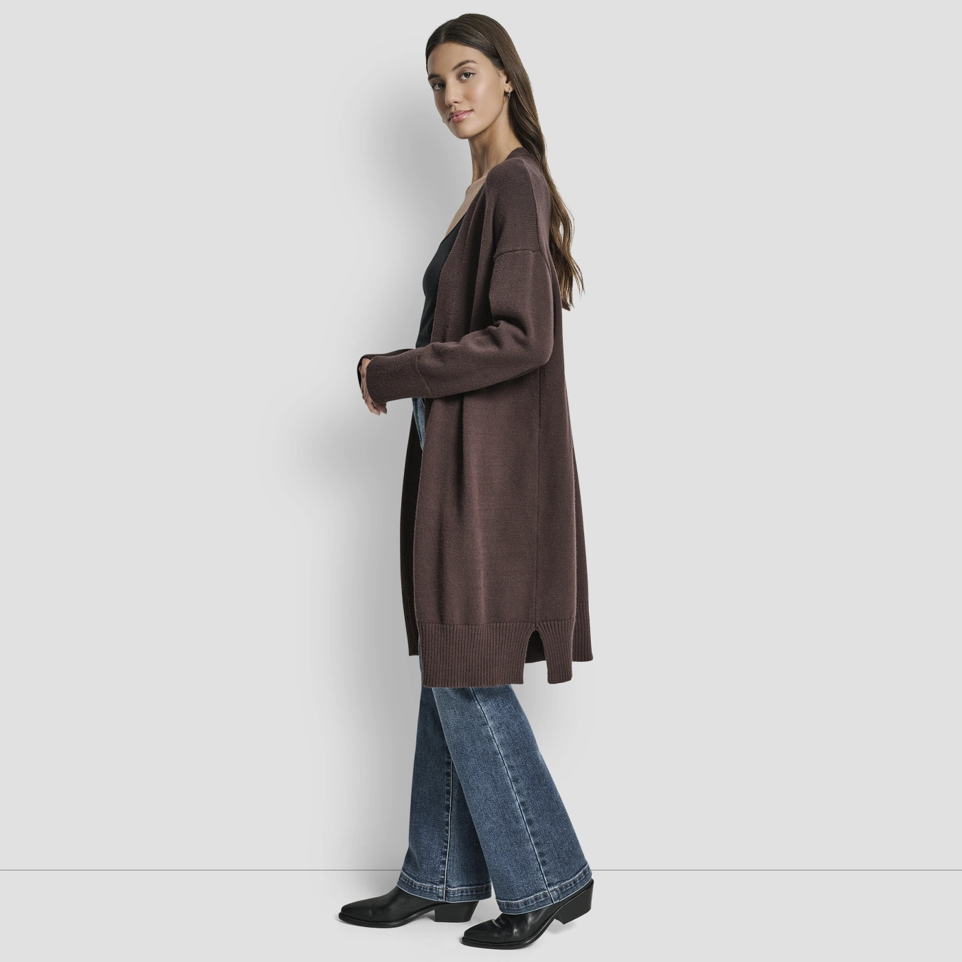ABRIGO MUJER DKNY CHOCOLATE - 3